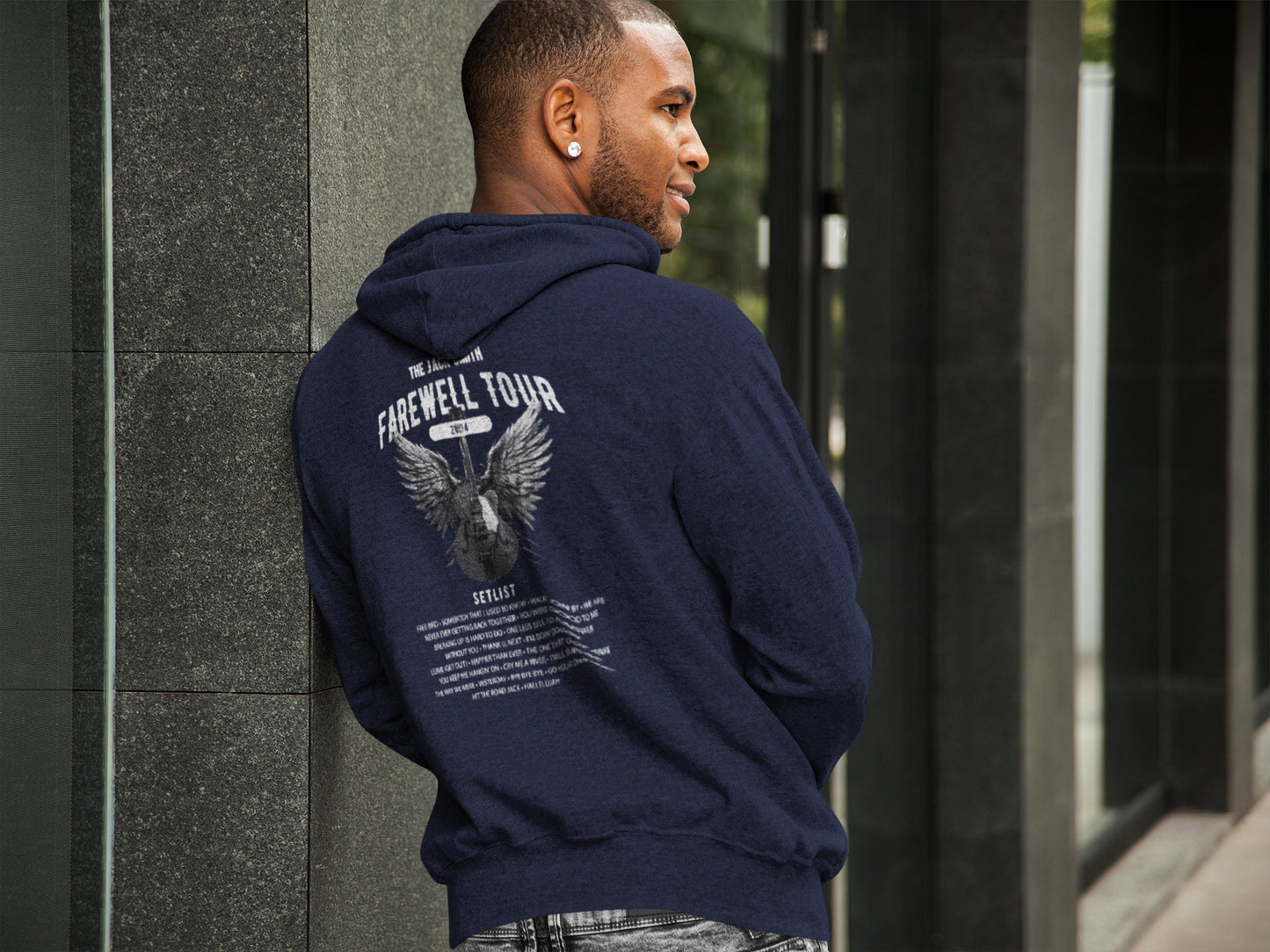 Personalized Retirement Zip Hoodie model mock up