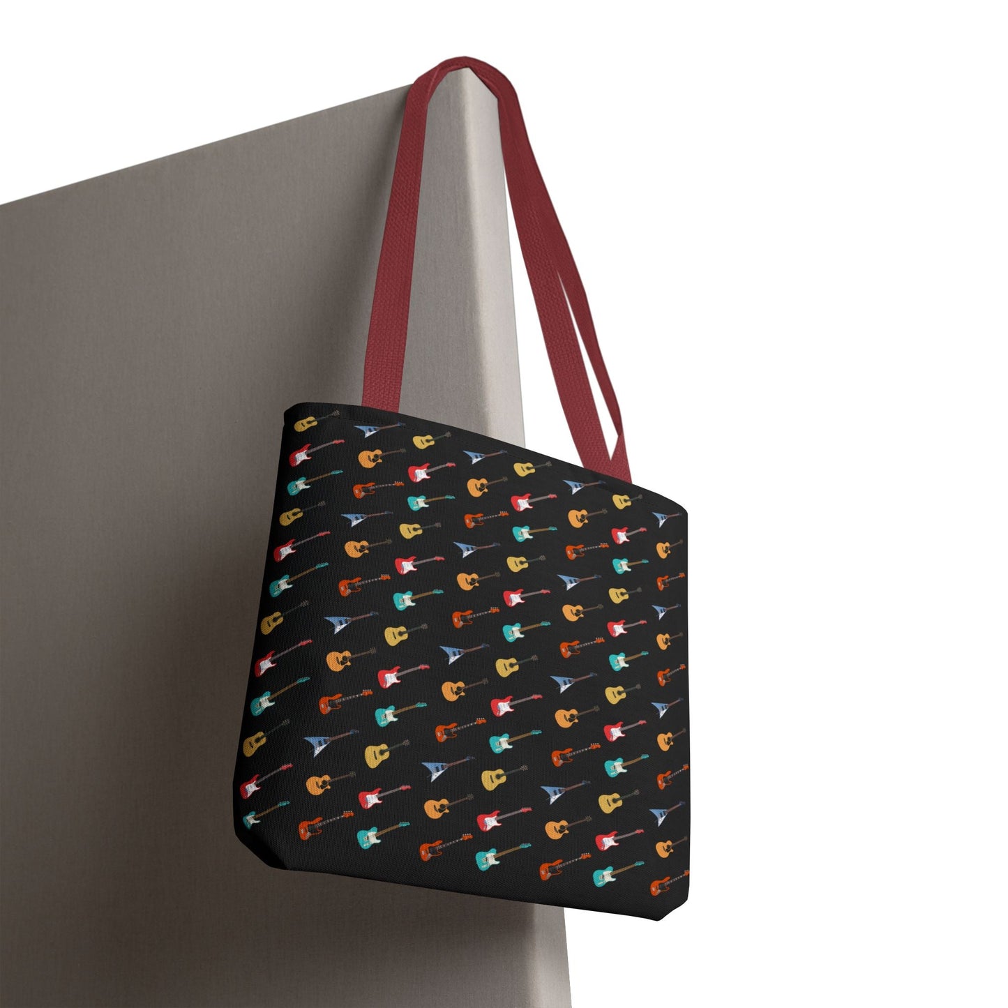 Tiny Guitars Tote Bag mockup model