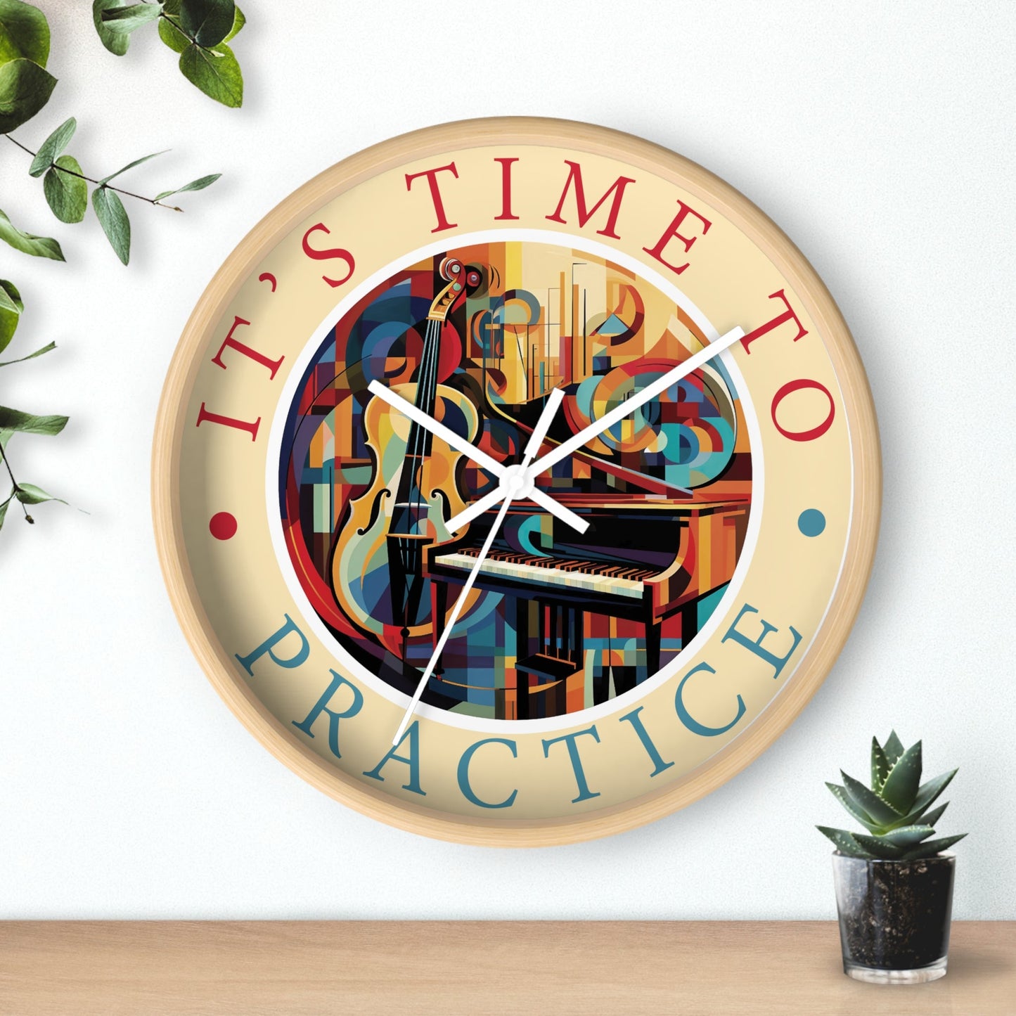 It's TIME to PRACTICE 10" Wall Clock mock up