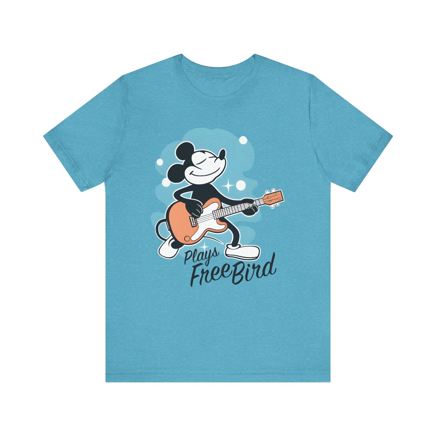 Mickey Plays Free Bird T-Shirt mock up