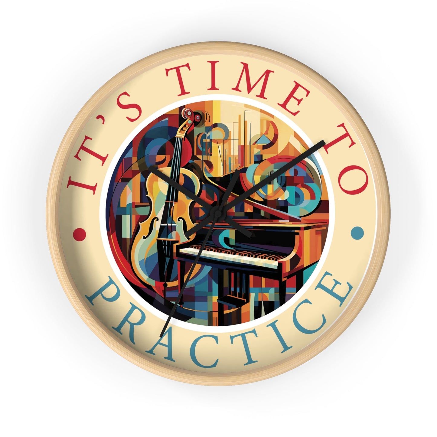 It's TIME to PRACTICE 10" Wall Clock mock up