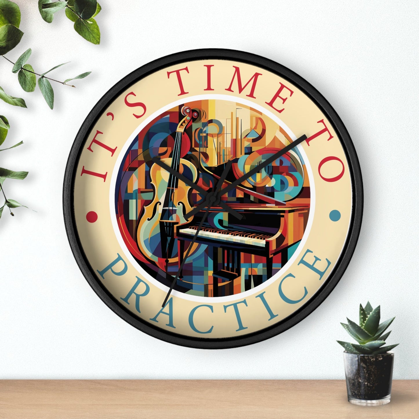 It's TIME to PRACTICE 10" Wall Clock mock up