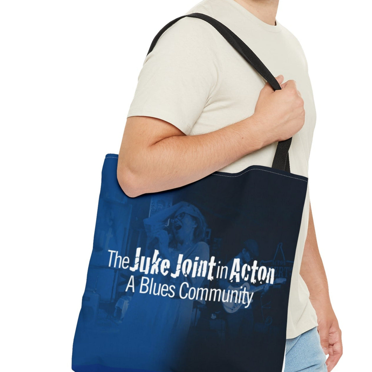 carrying The JUKE JOINT in ACTON Tote Bag, A Blues Community