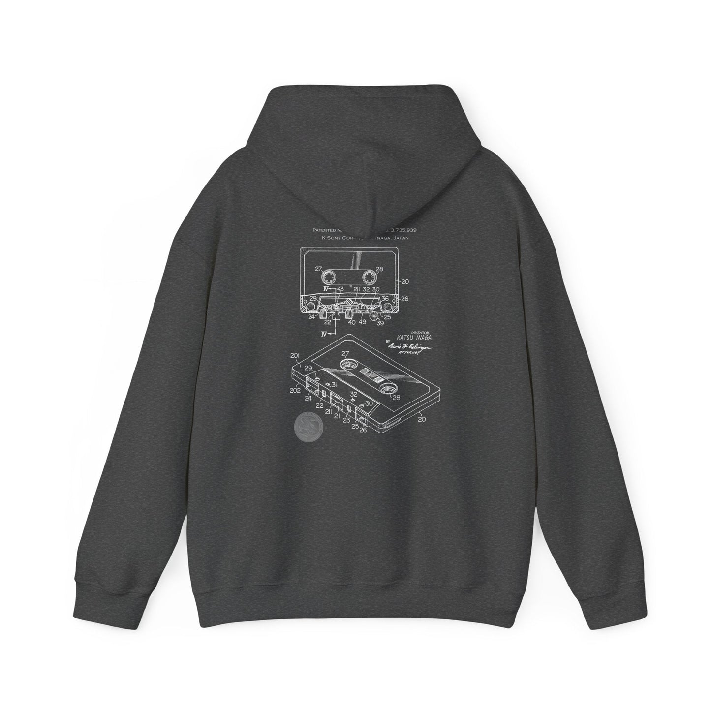 Music Cassette Tape Hoodie mock up