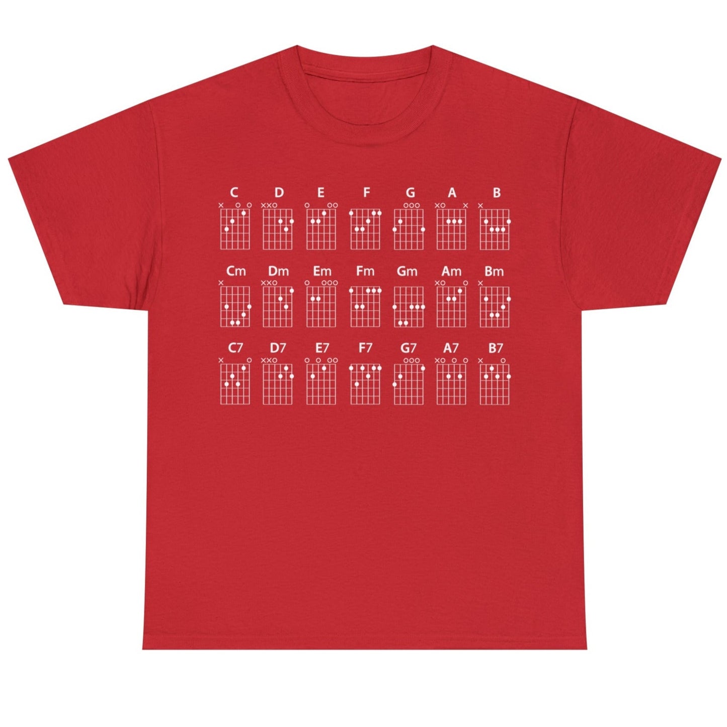 Guitar CHORDS T-shirt mock up