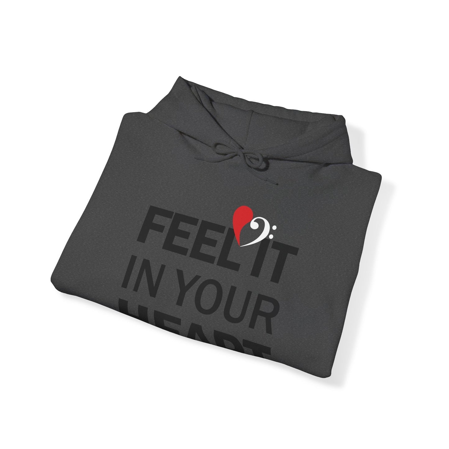 Bass Love Feel it in Your Heart Hoodie mock up
