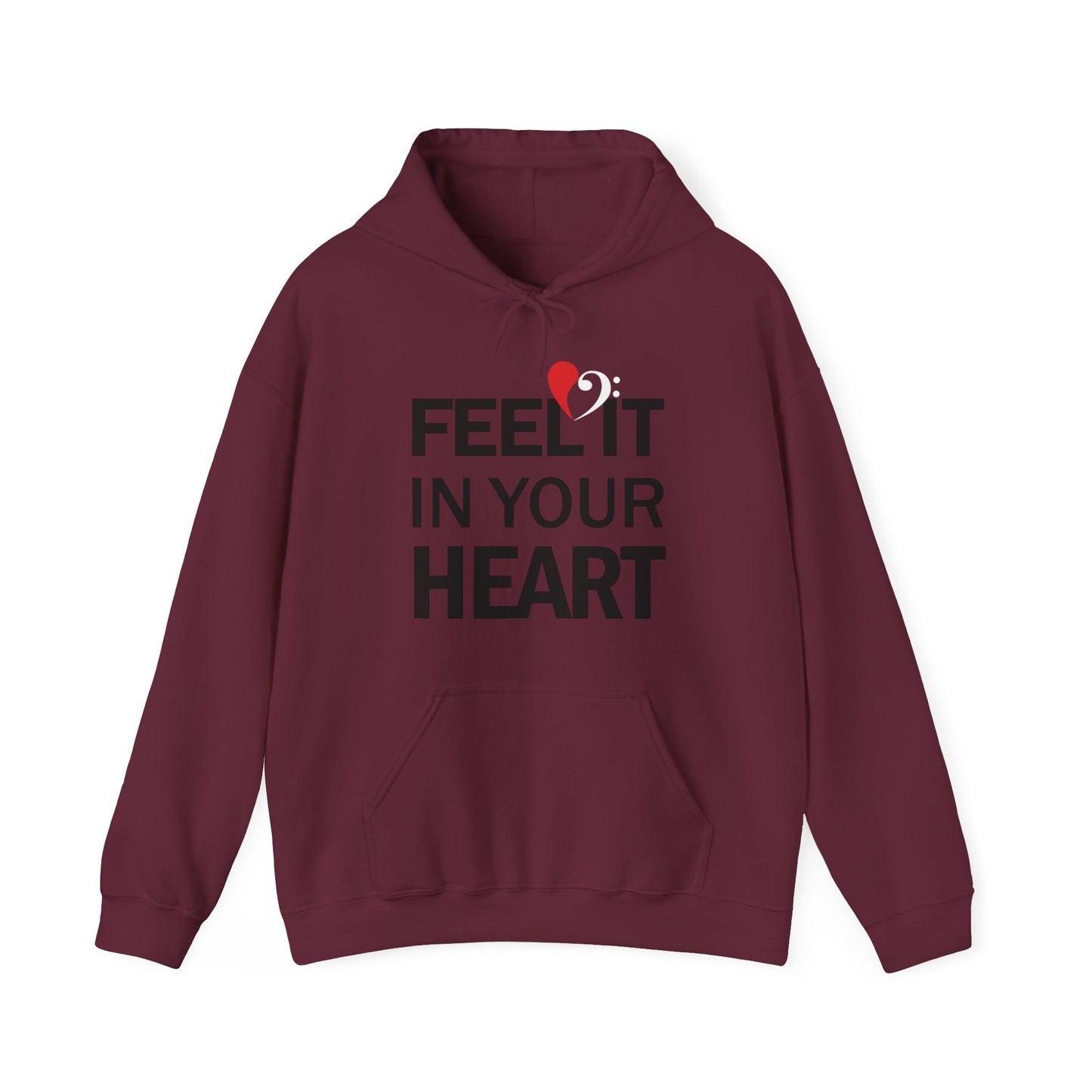 Bass Love Feel it in Your Heart Hoodie mock up