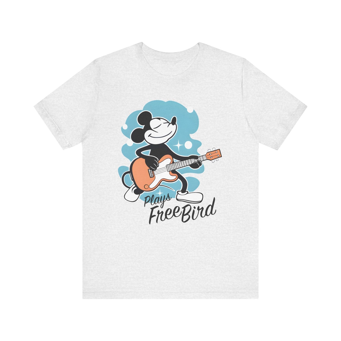 Mickey Plays Free Bird T-Shirt mock up