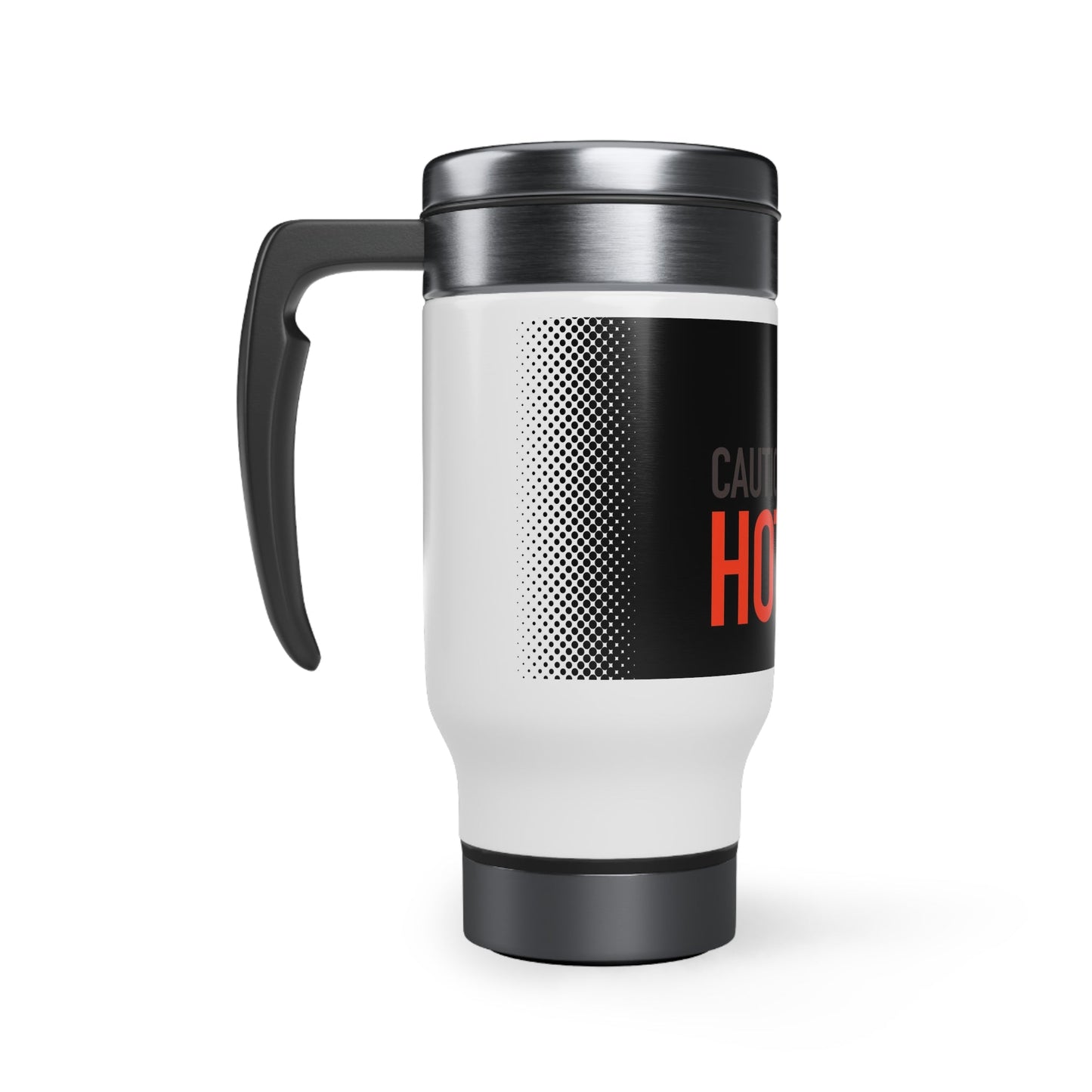 Burning Stratocaster Guitar Travel Mug mock up