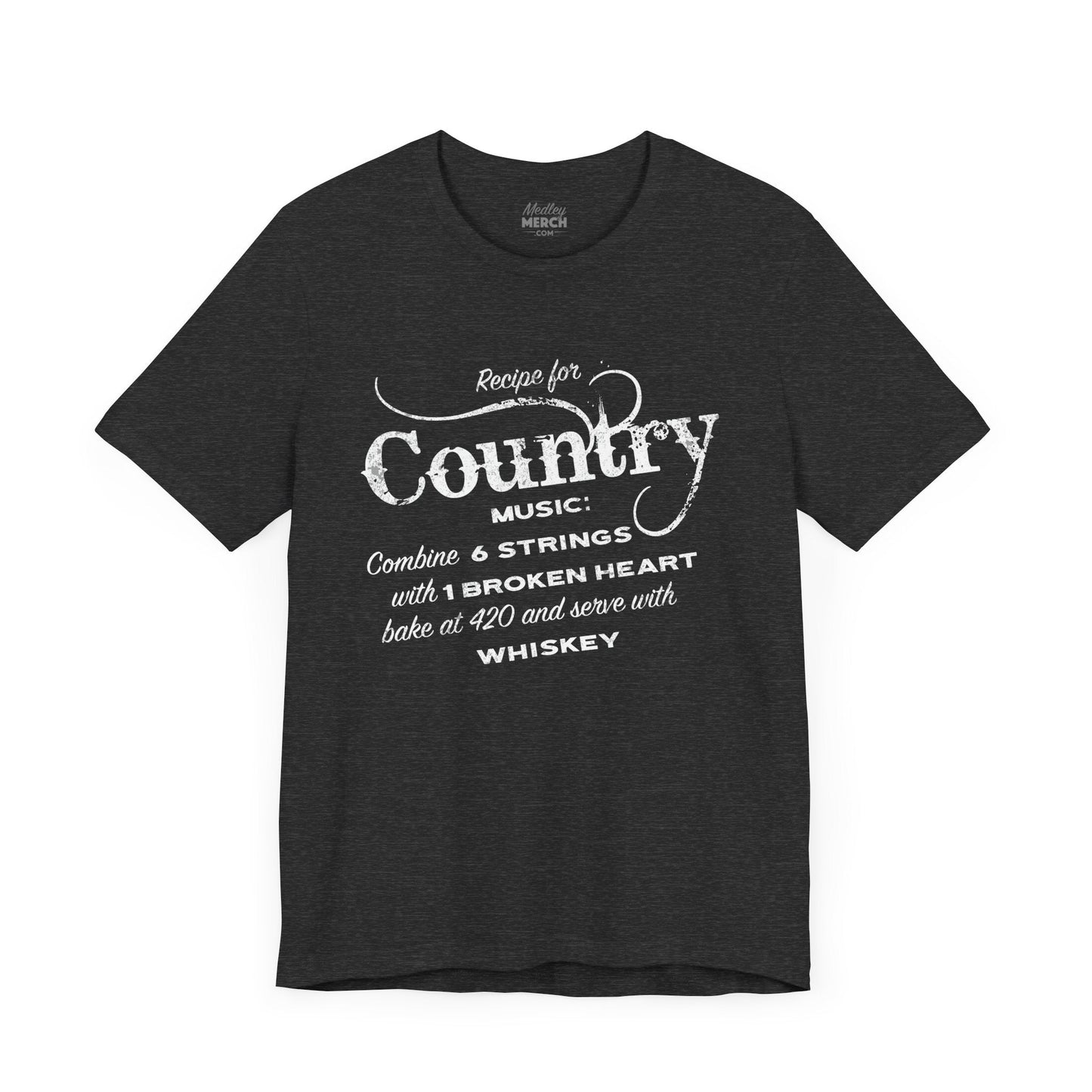 Country Music T-Shirt mockup in black