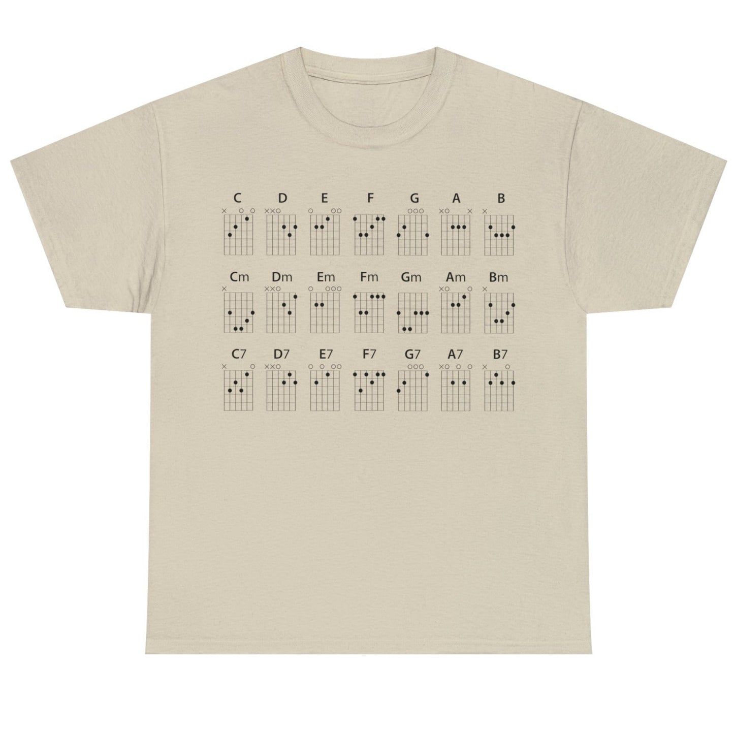 Guitar CHORDS T-shirt mock up