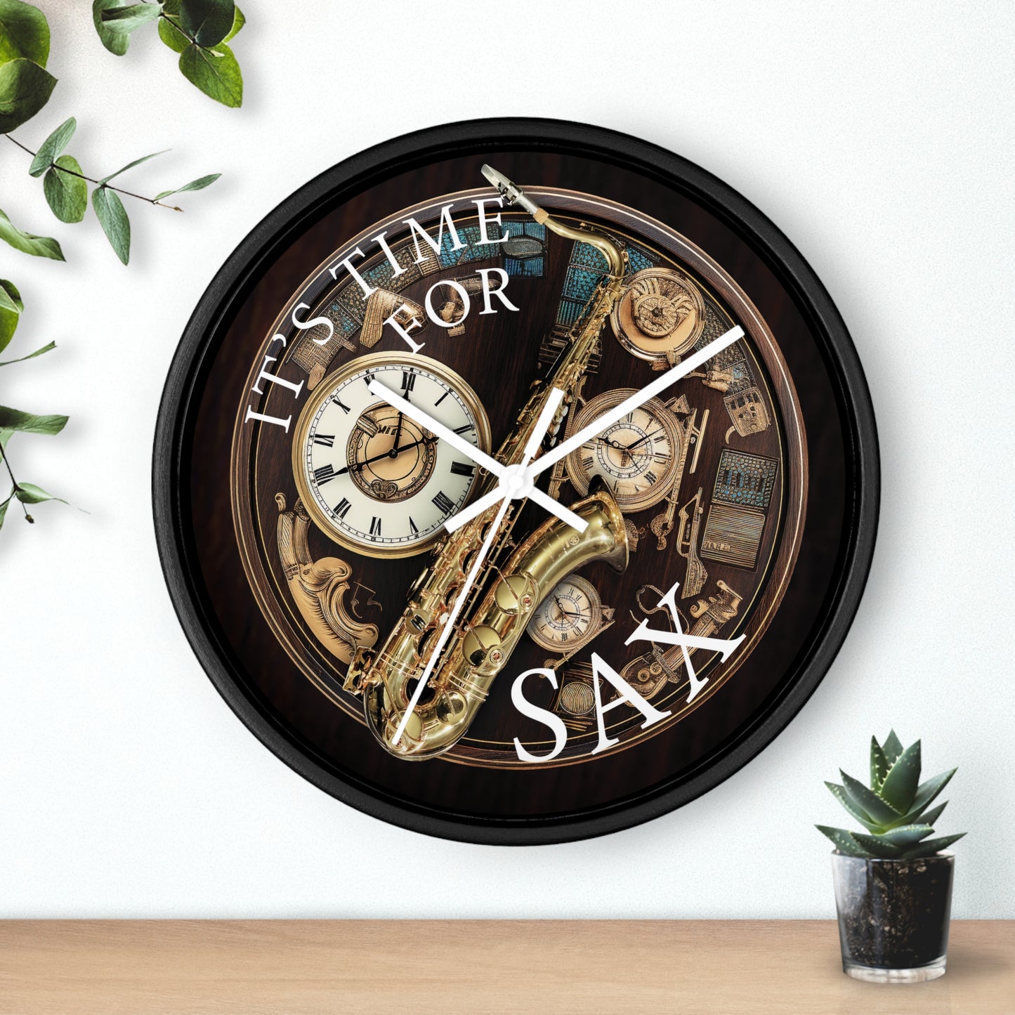 It's TIME for SAX 10" Wall Clock