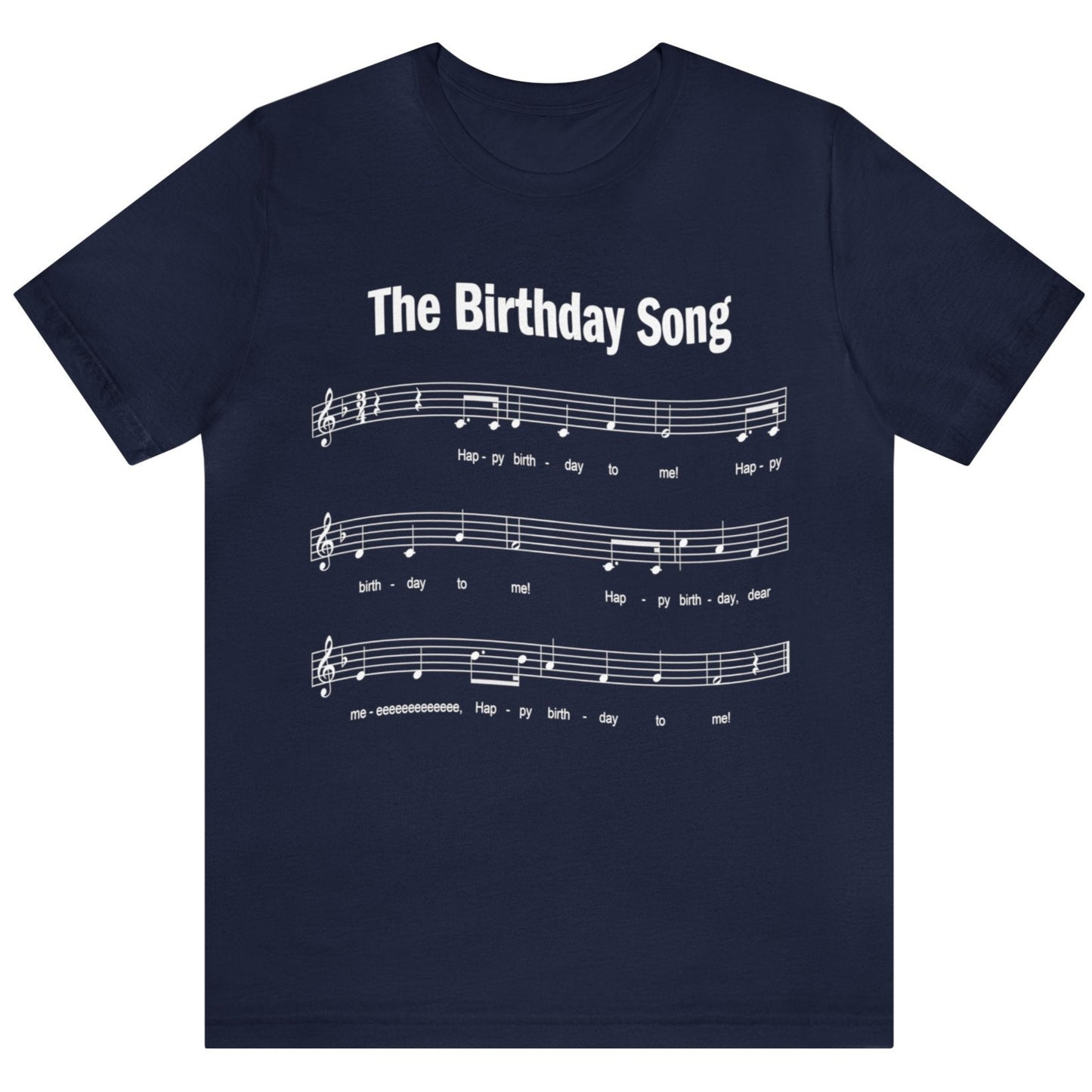 50th Birthday Gift T-shirt, Birthday Song FIVE OH!, 2-sided, Unisex Be