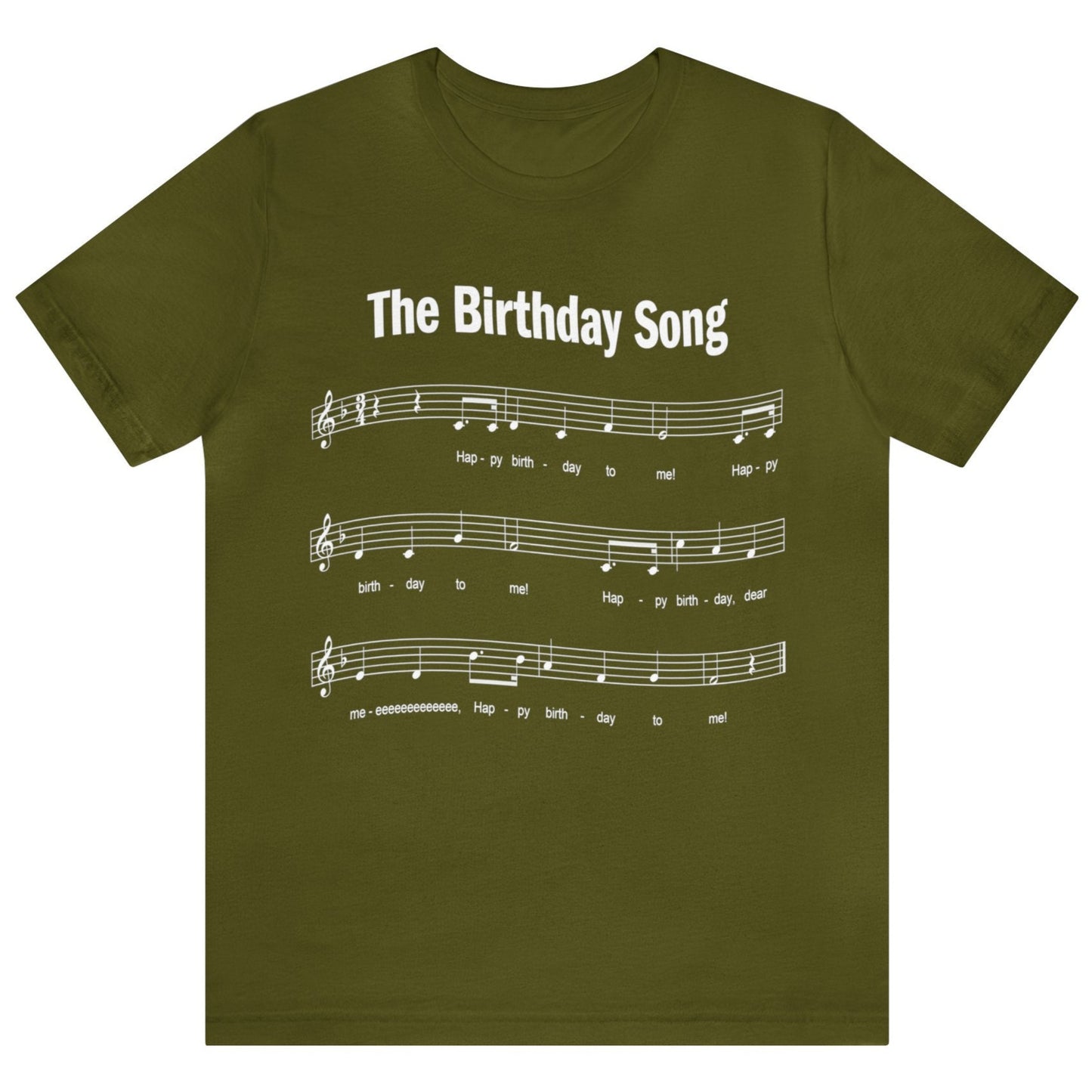 Happy Birthday T-shirt, Happy Birthday to Me Song, Unisex Bella+Canvas