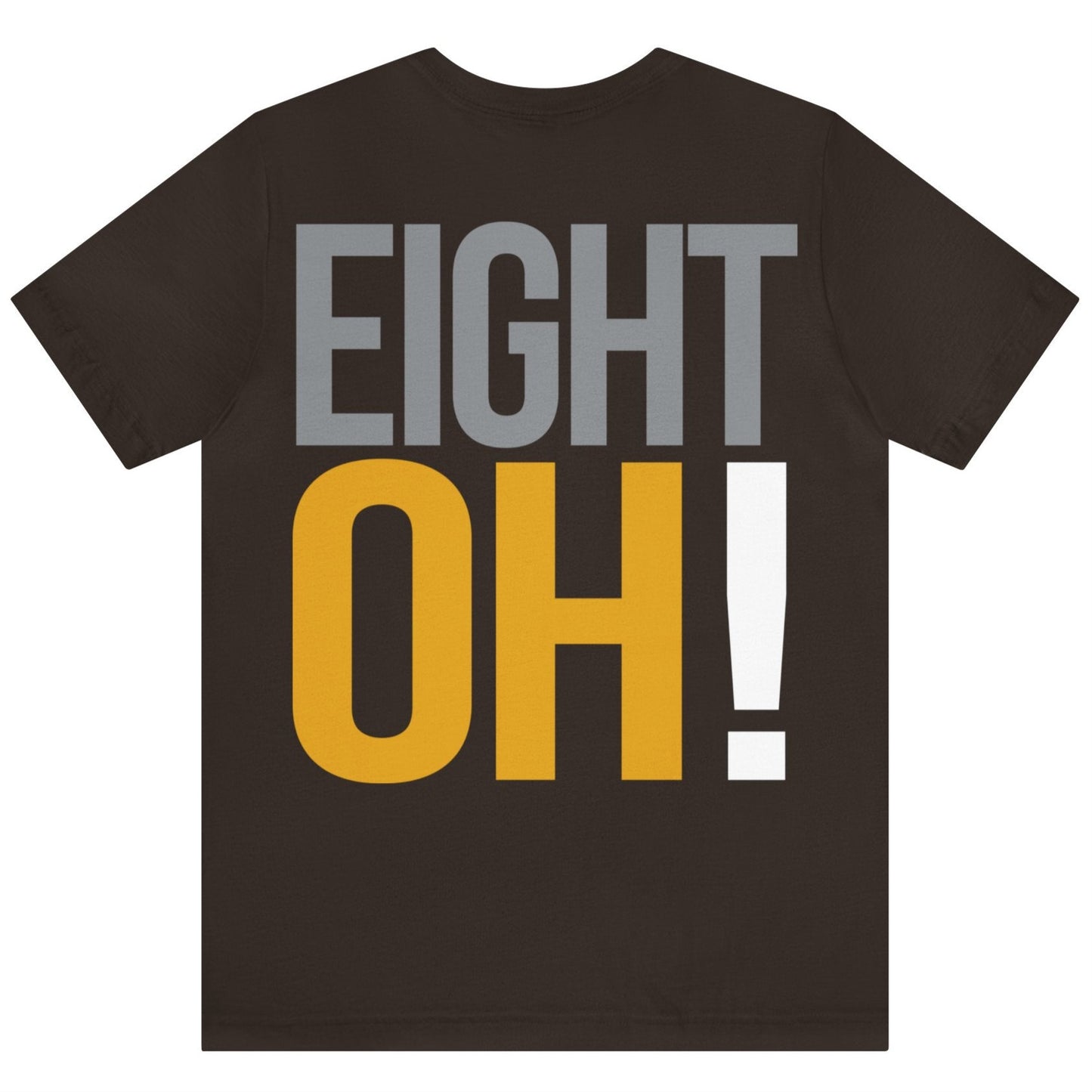 80th Birthday Gift T-shirt, Birthday Song EIGHT OH!, back