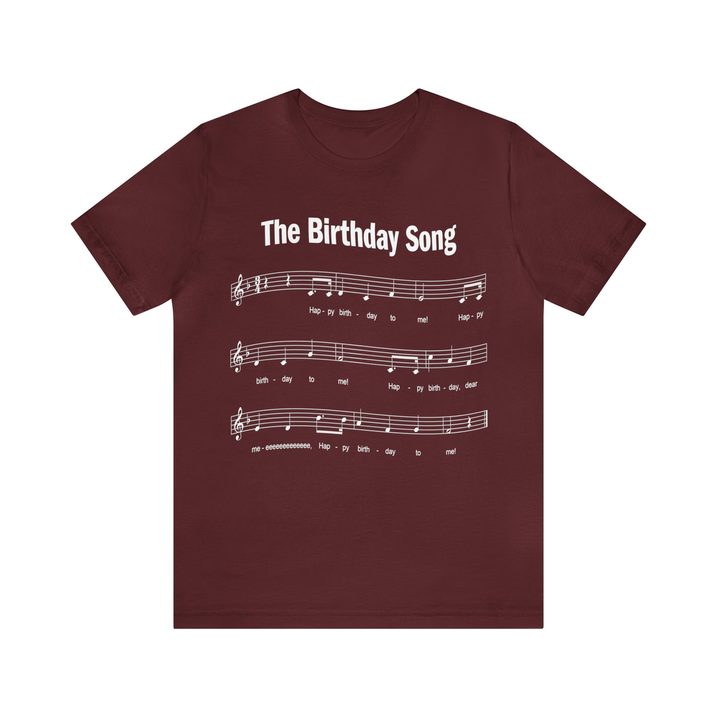 60th Birthday Gift T-shirt, Birthday Song on front, Unisex