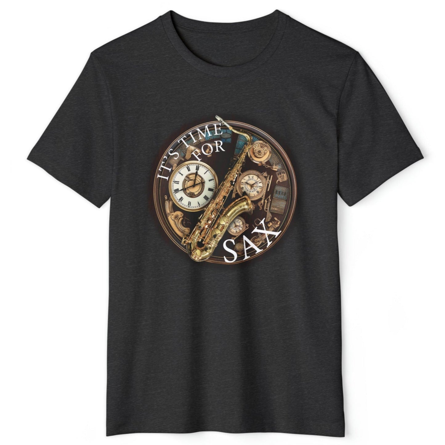Its Time for SAX Recycled T-shirt mock up