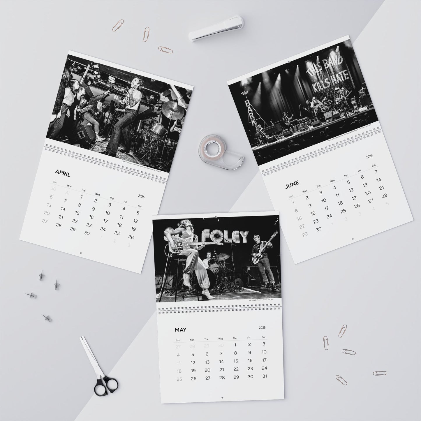 Live Music Wall Calendar – A Date With Live Music (2025) Blues And Roots, Photos by Scott Doubt