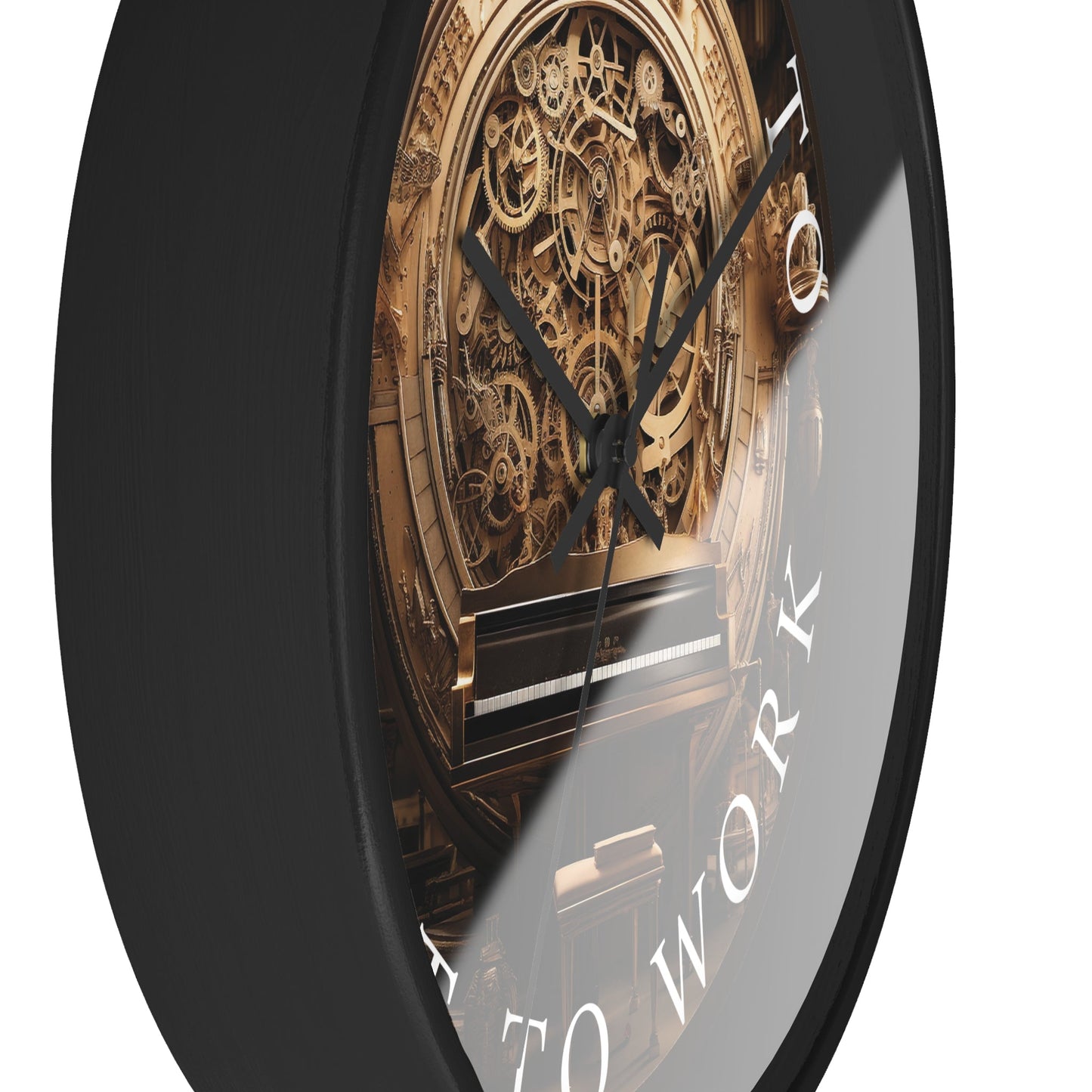TIME to GET to WORK 10" Wall Clock mock up