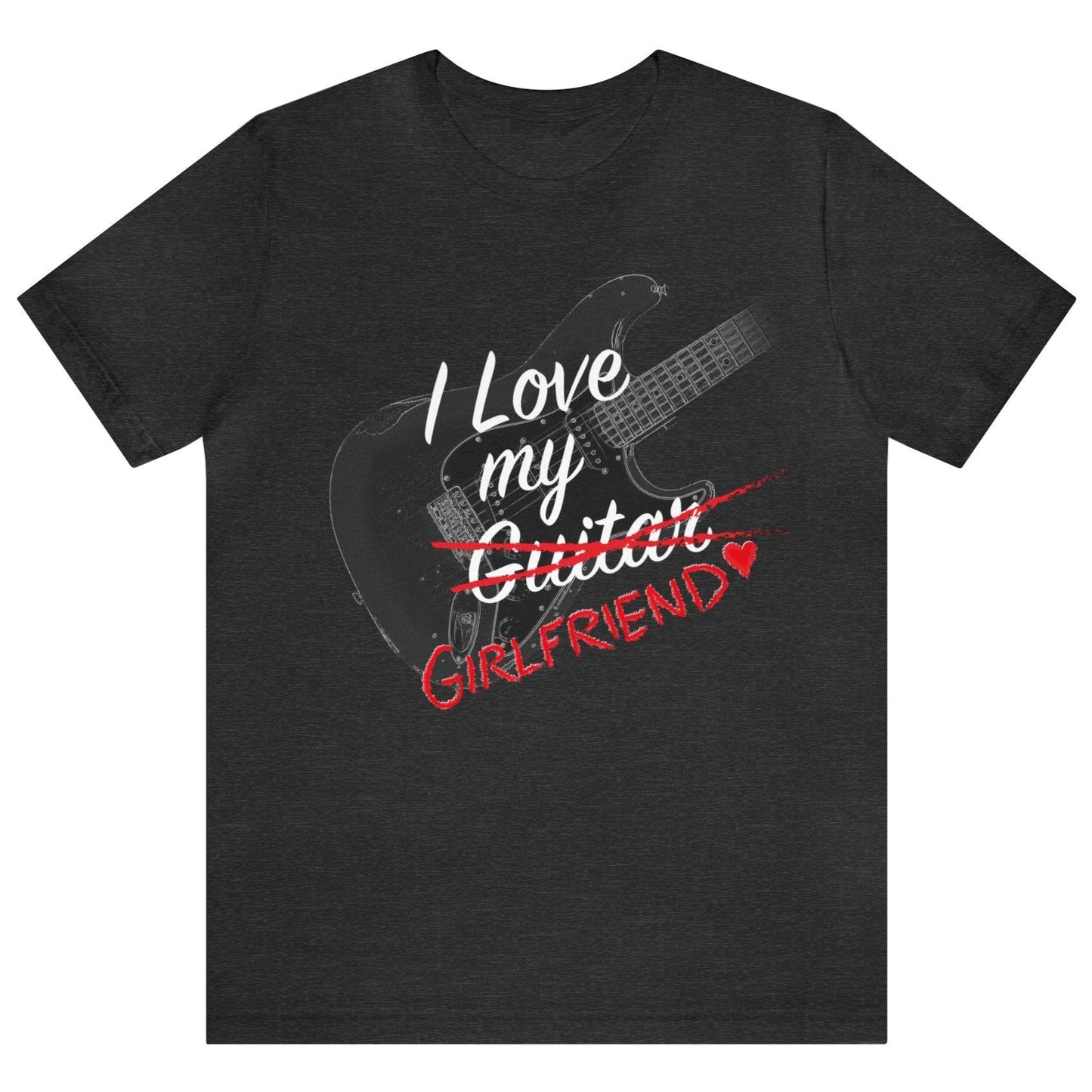 I LOVE My GIRLFRIEND Guitar mock up