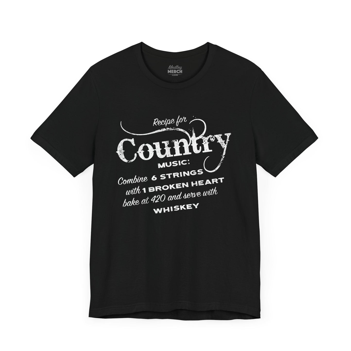 Country Music T-Shirt mockup in grey