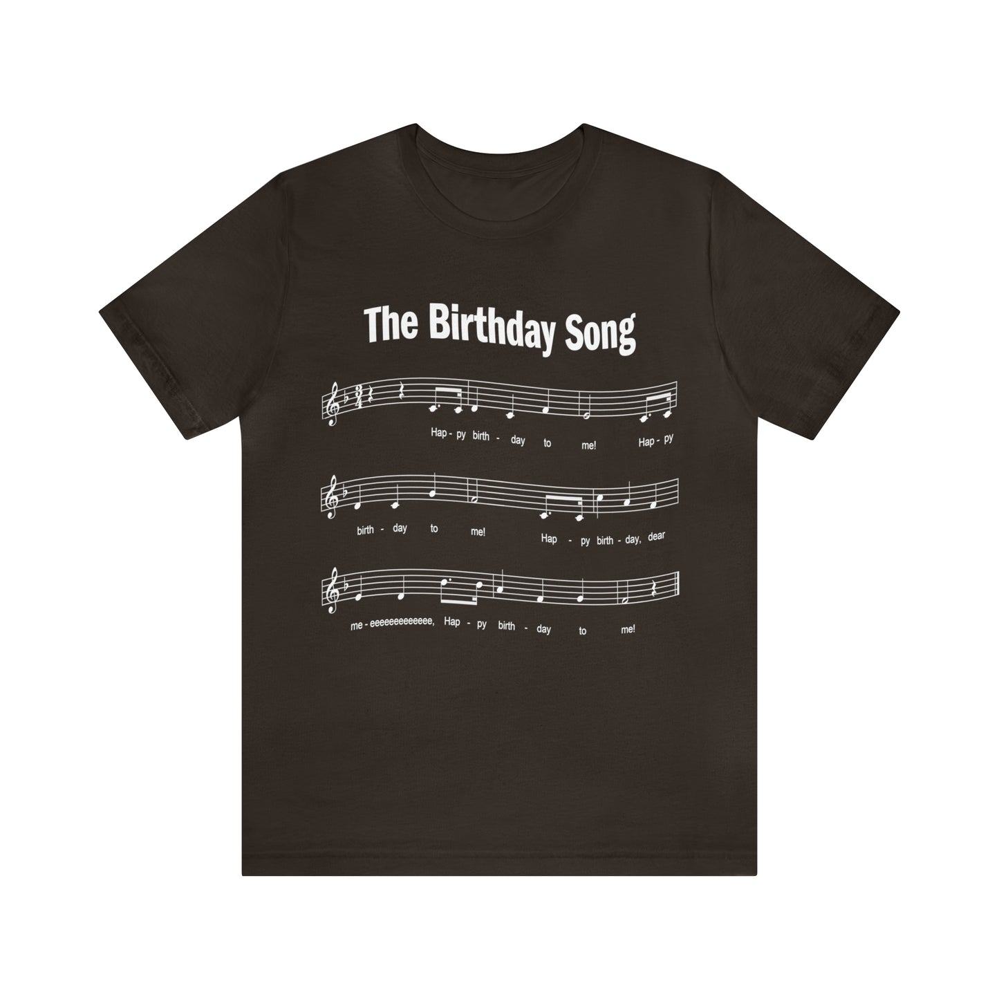 60th Birthday Gift T-shirt, Birthday Song on front, Unisex