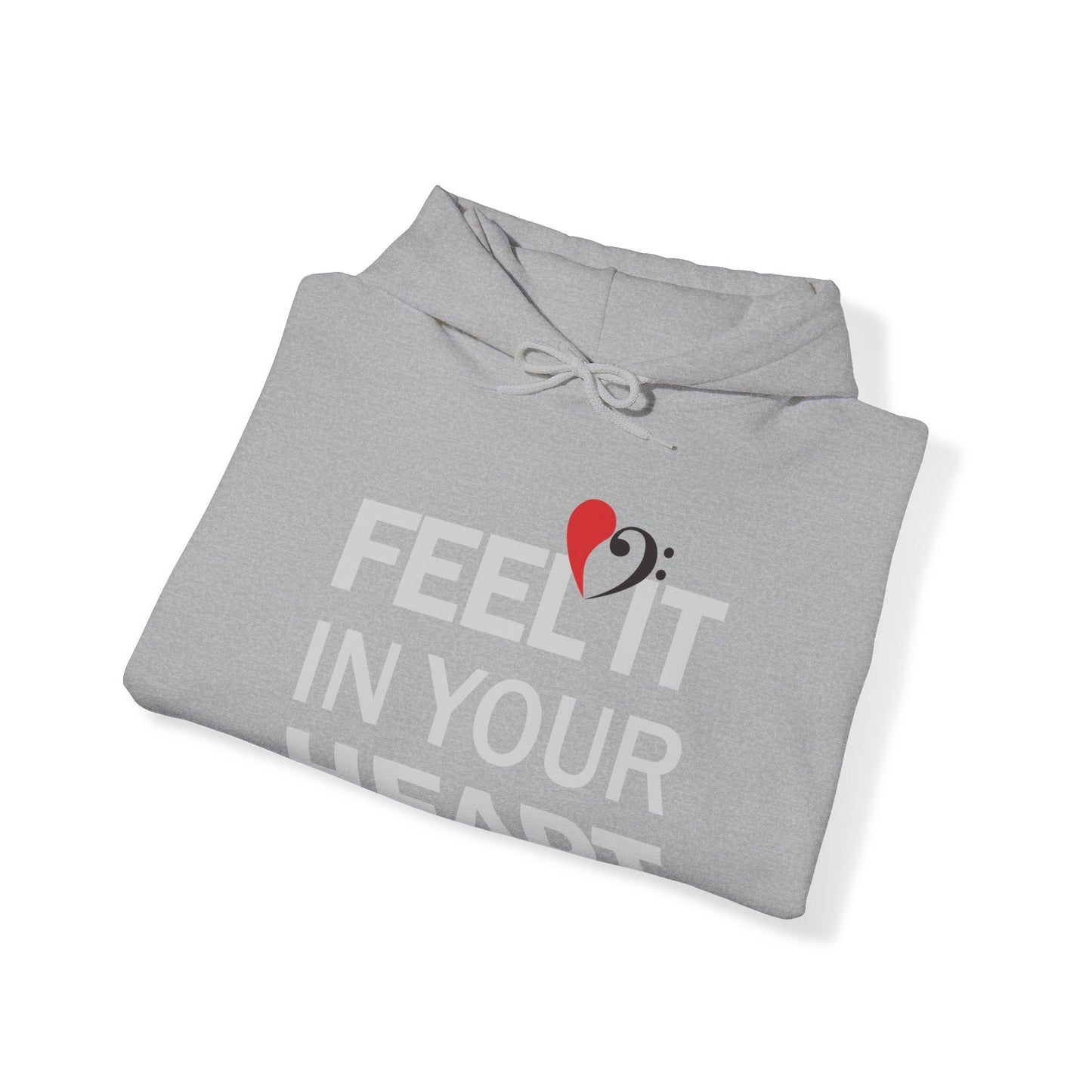 Bass Love Feel it in Your Heart Hoodie mock up