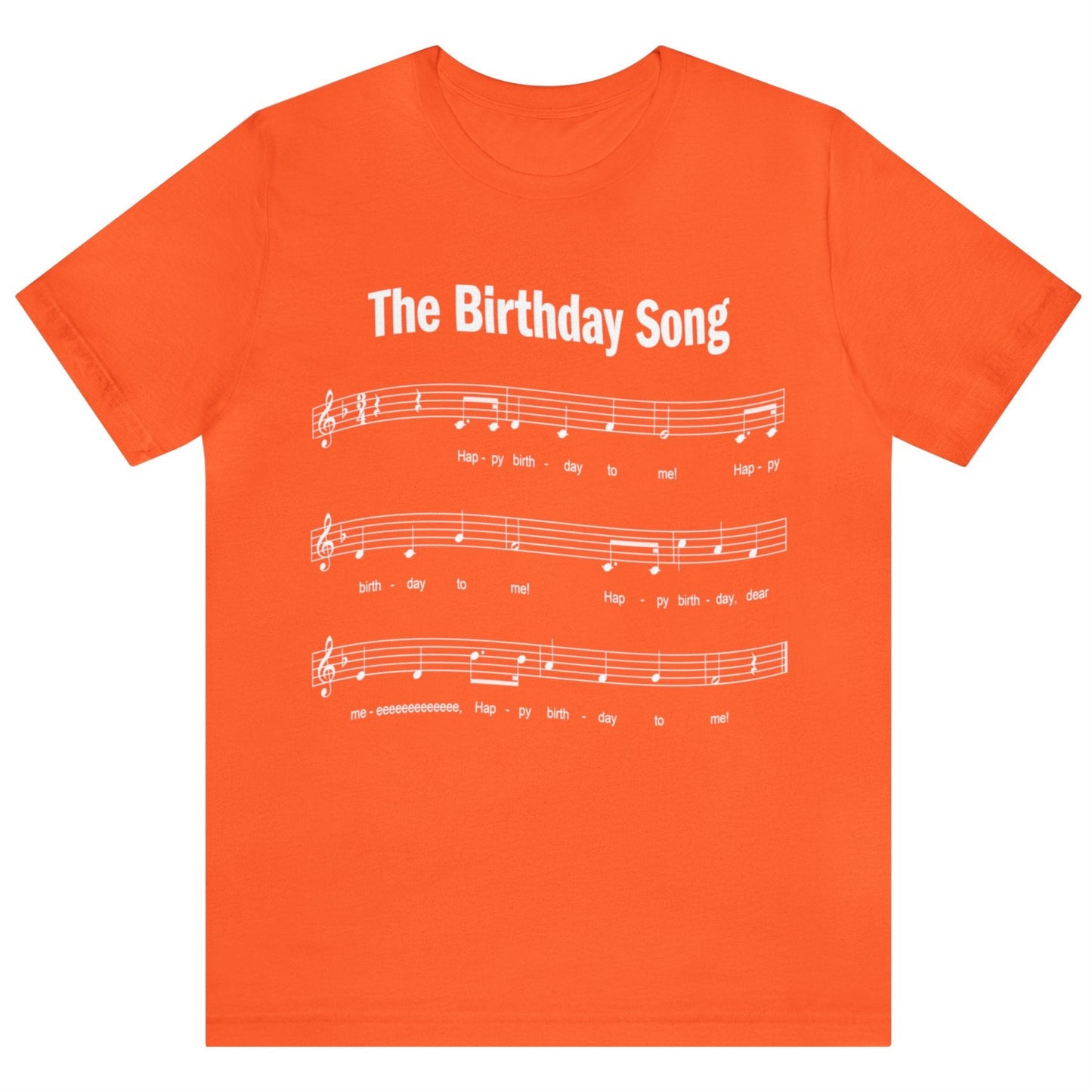 30th Birthday Gift T-shirt, Birthday Song THREE OH! 2-sided, Unisex Be