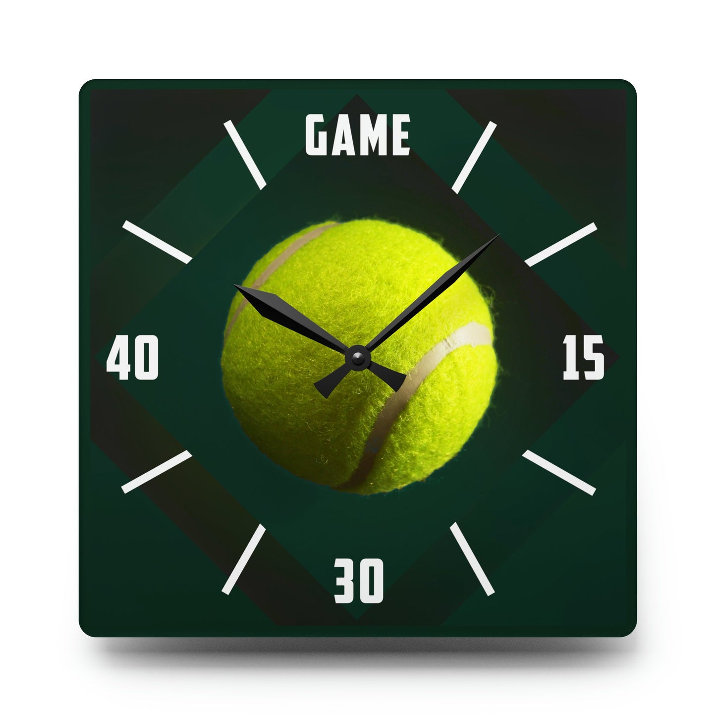TENNIS TIME Acrylic Frameless Wall Clock mockup