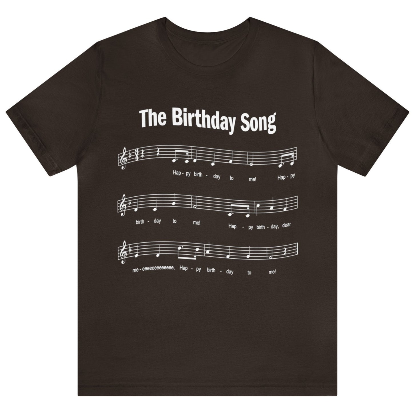 70th Birthday Gift T-shirt, Birthday Song on front, Unisex
