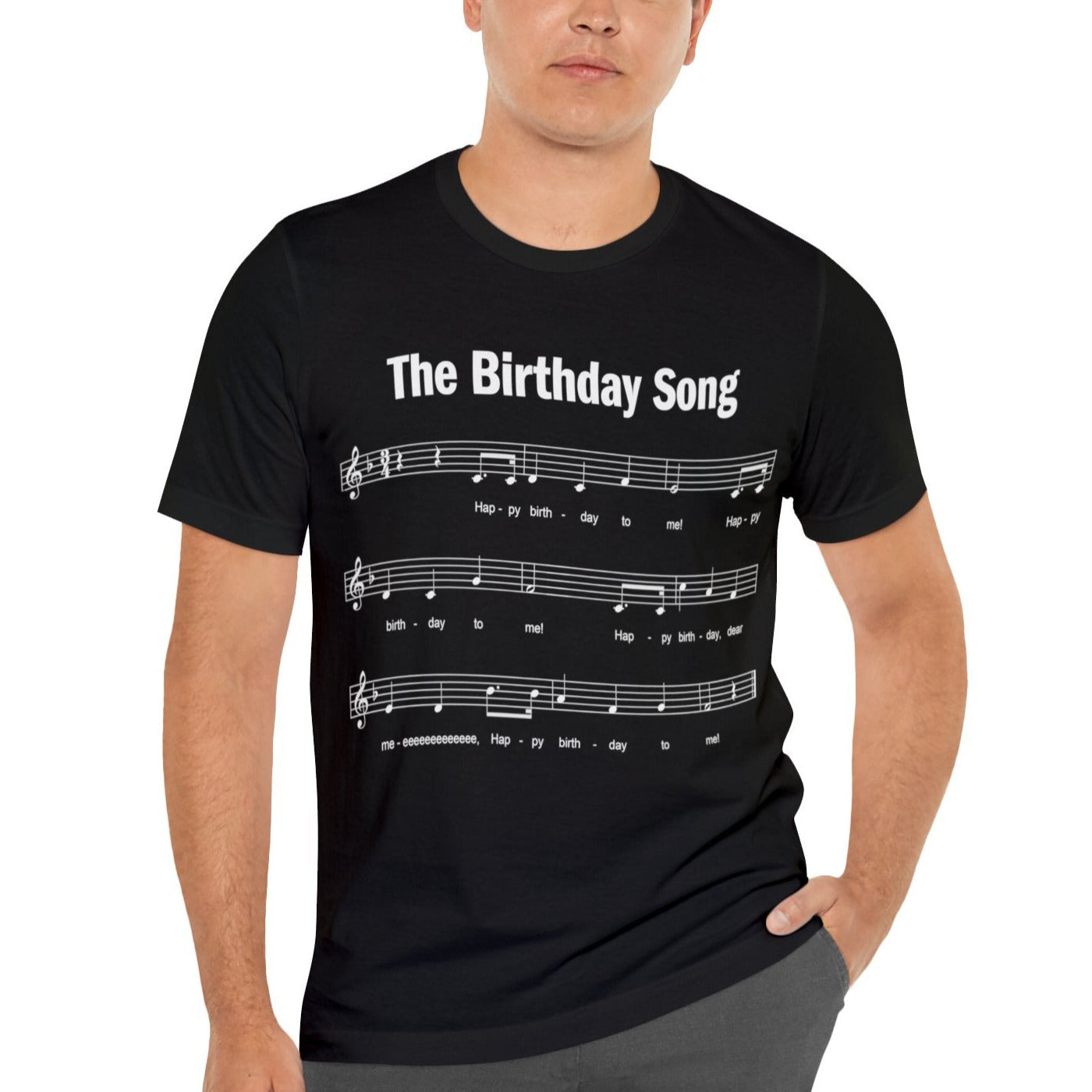 Happy Birthday T-shirt, Happy Birthday to Me Song, Unisex Bella+Canvas