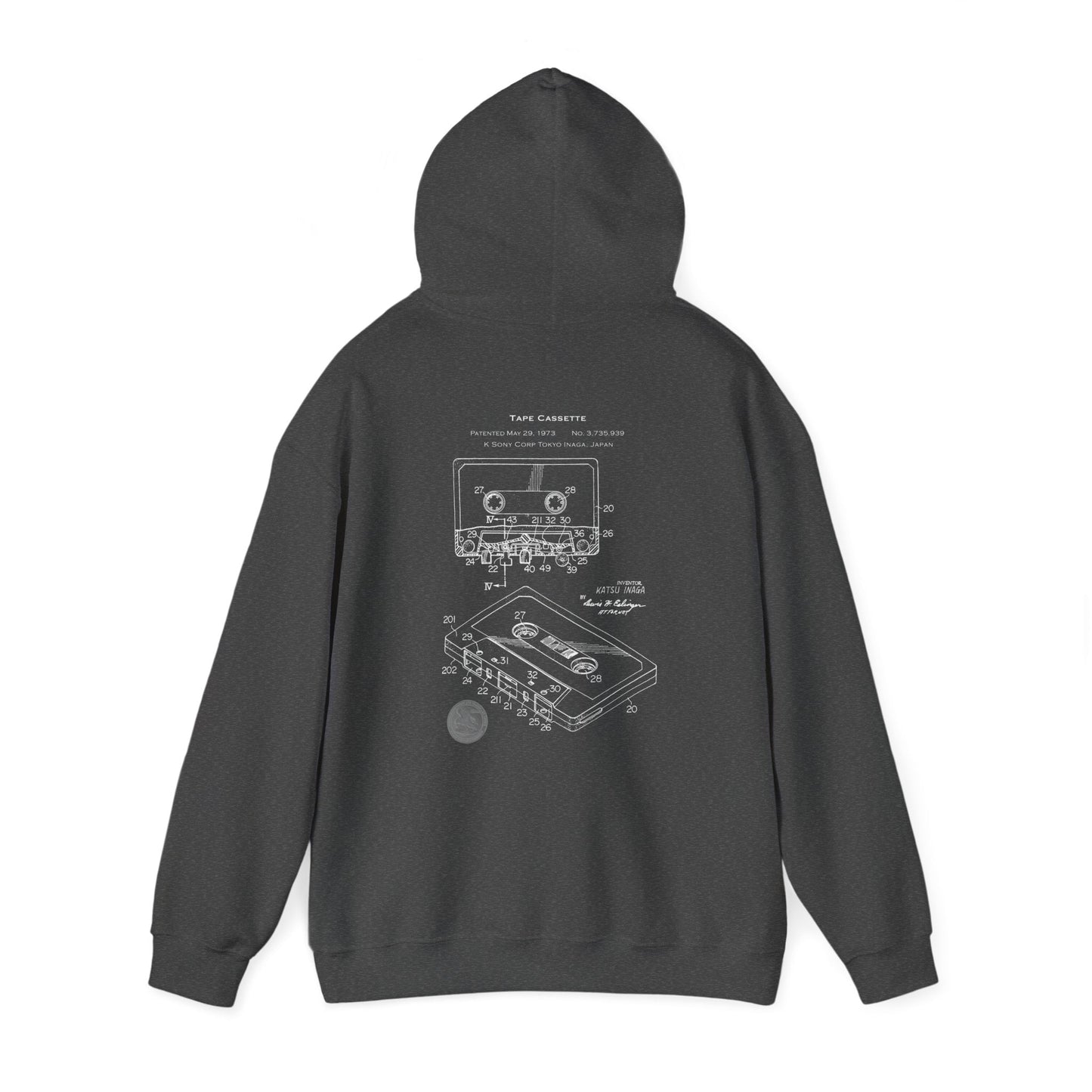 Music Cassette Tape Hoodie mock up