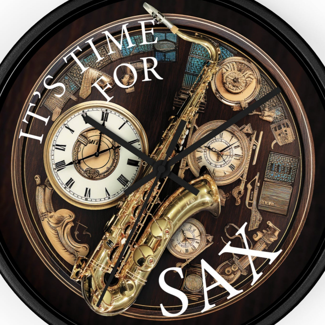 It's TIME for SAX 10" Wall Clock
