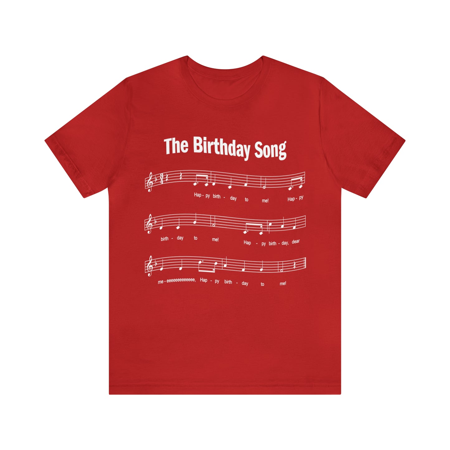 60th Birthday Gift T-shirt, Birthday Song on front, Unisex
