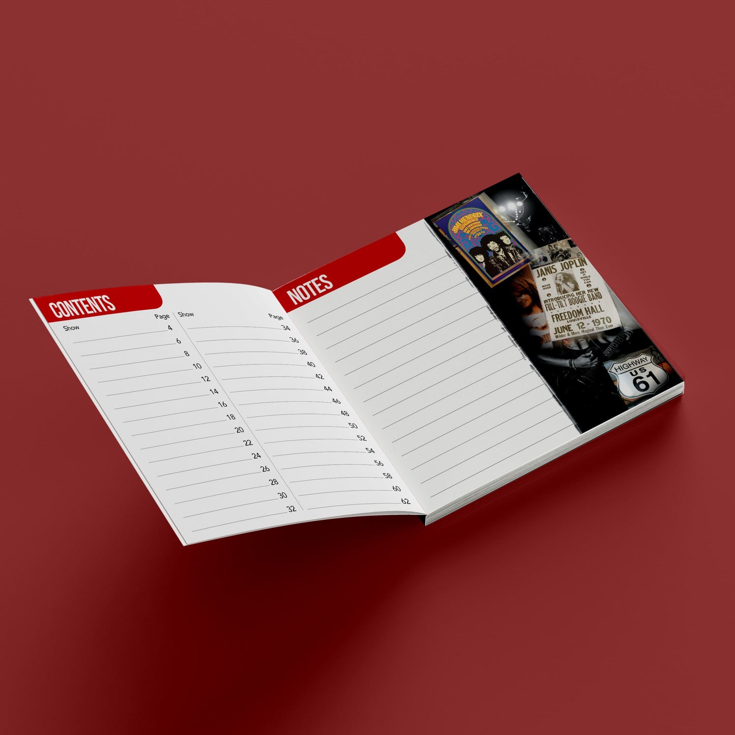 Personalized THE CHRONICLES Concert Journal: Pocket-Size Music Show Logbook