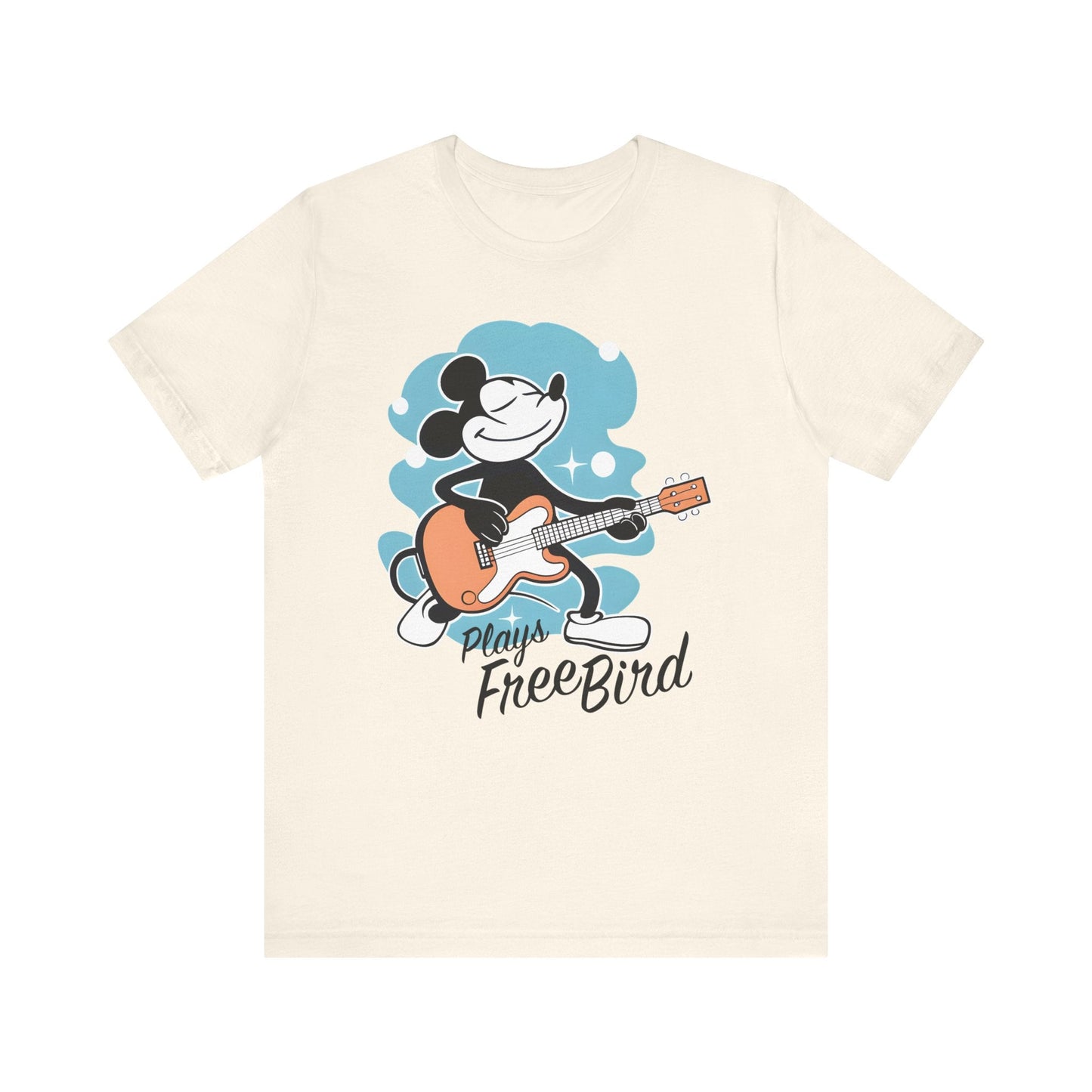 Mickey Plays Free Bird T-Shirt mock up
