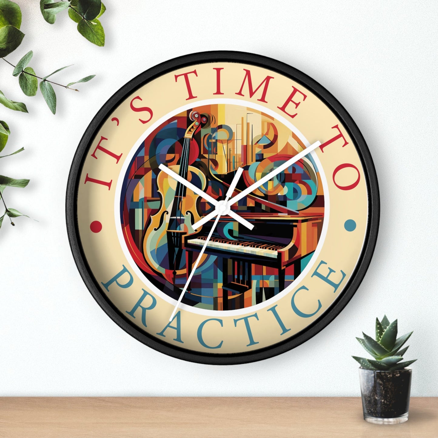It's TIME to PRACTICE 10" Wall Clock mock up