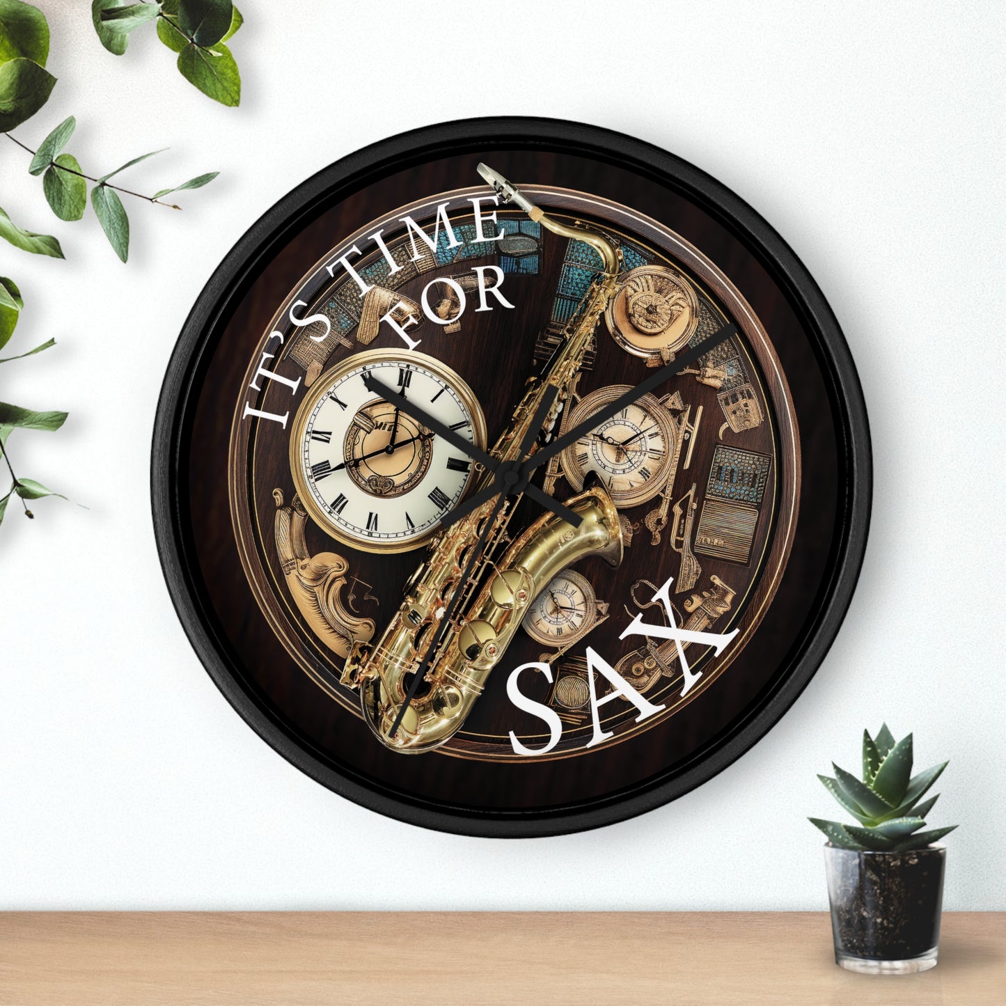 It's TIME for SAX 10" Wall Clock
