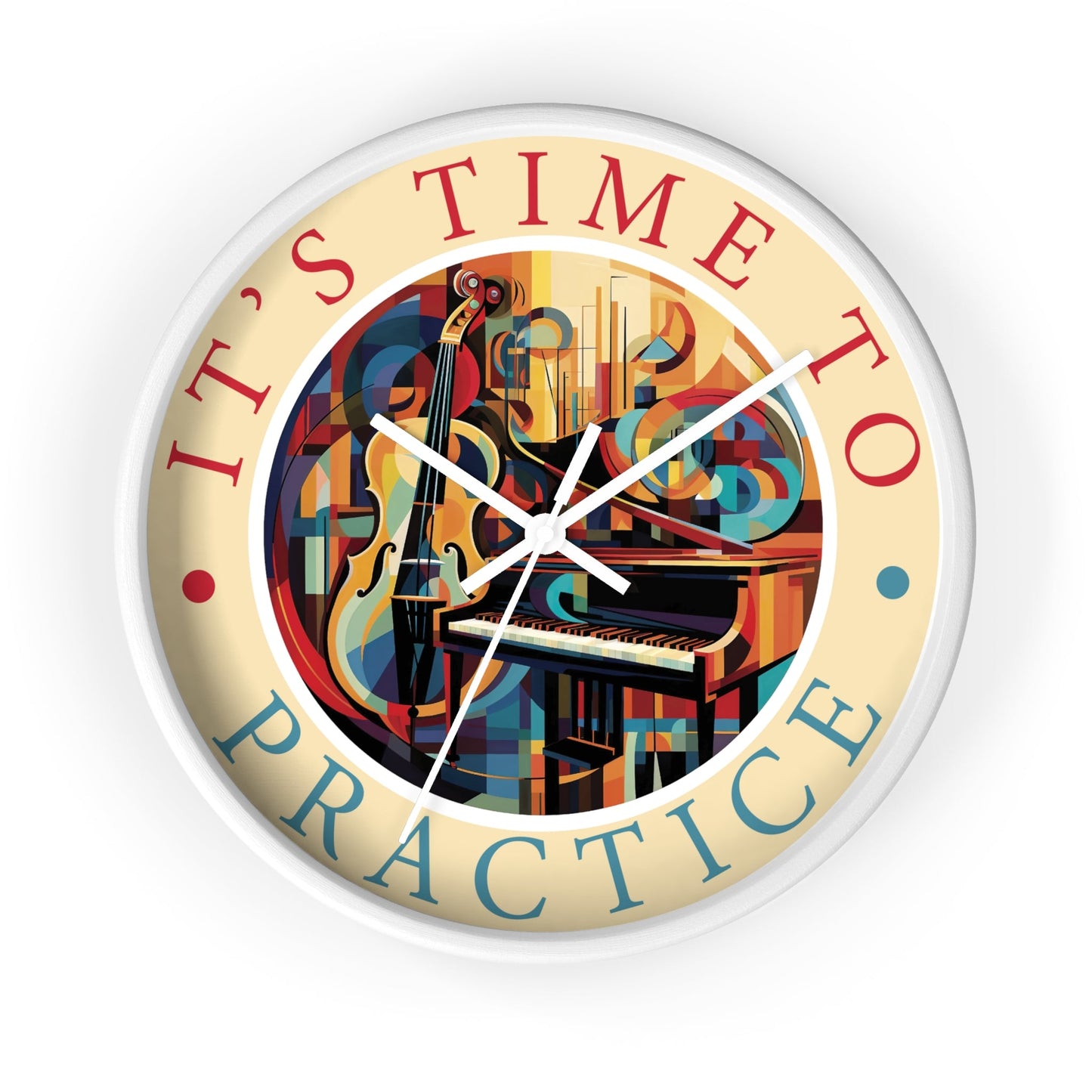 It's TIME to PRACTICE 10" Wall Clock mock up