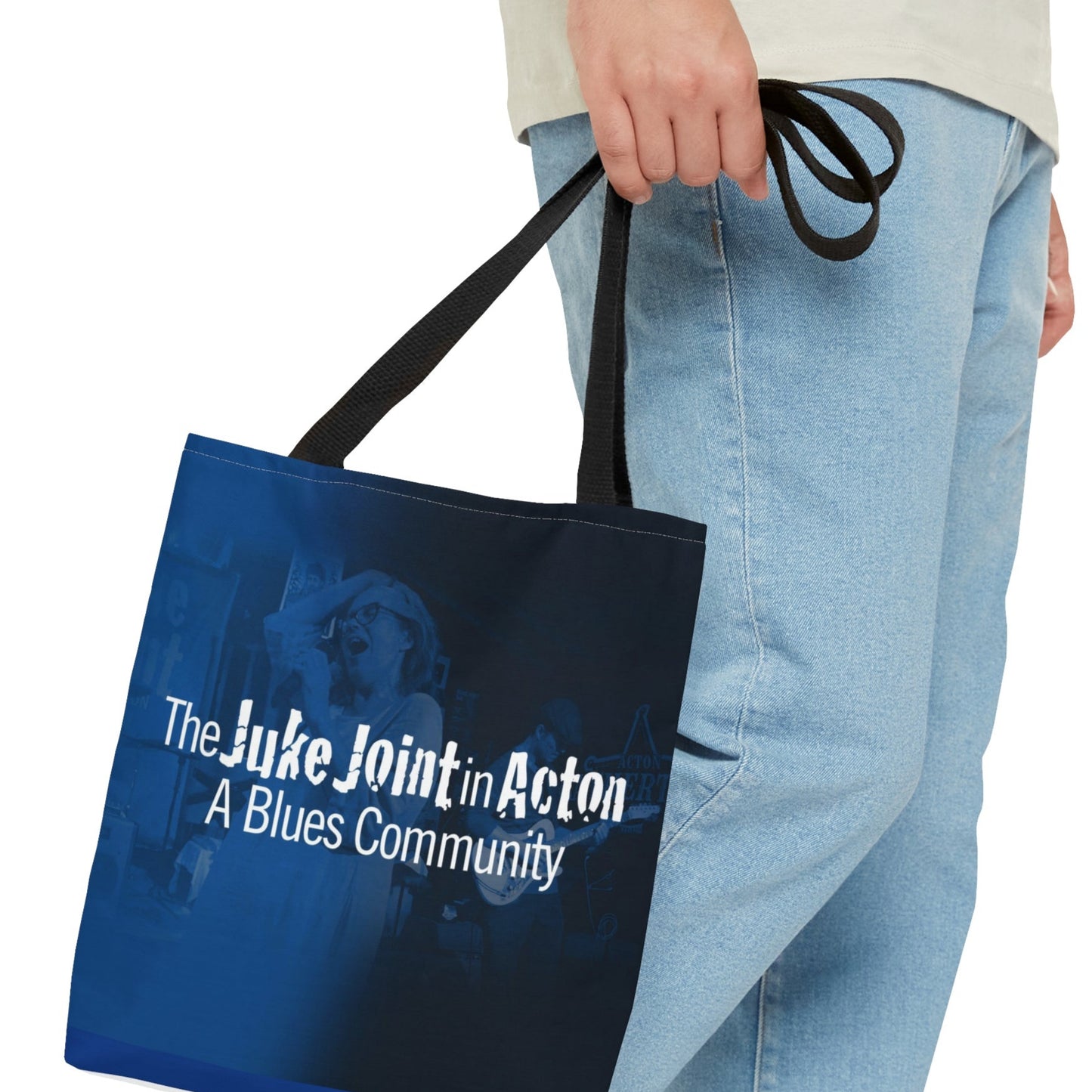 carrying The JUKE JOINT in ACTON Tote Bag, A Blues Community