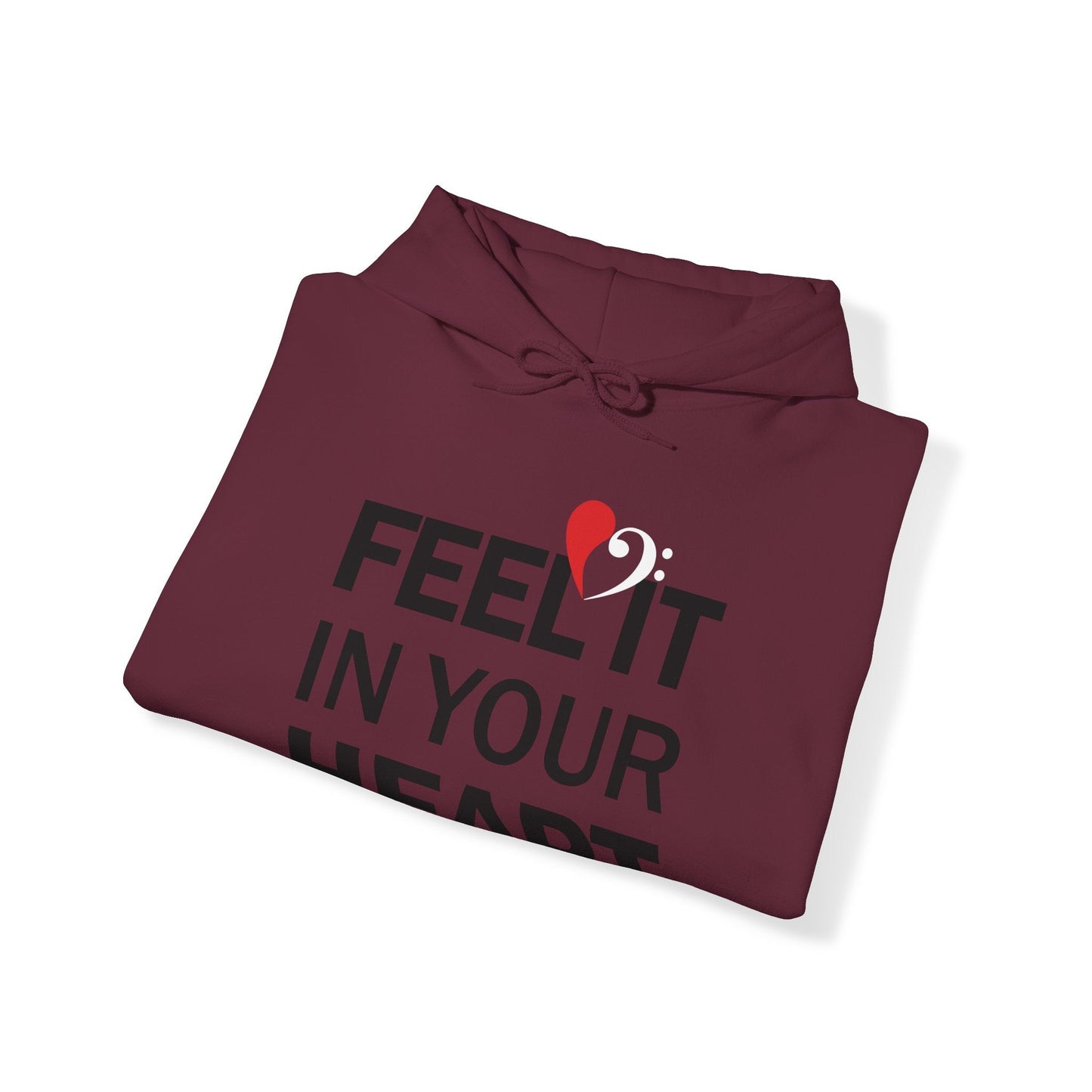 Bass Love Feel it in Your Heart Hoodie mock up