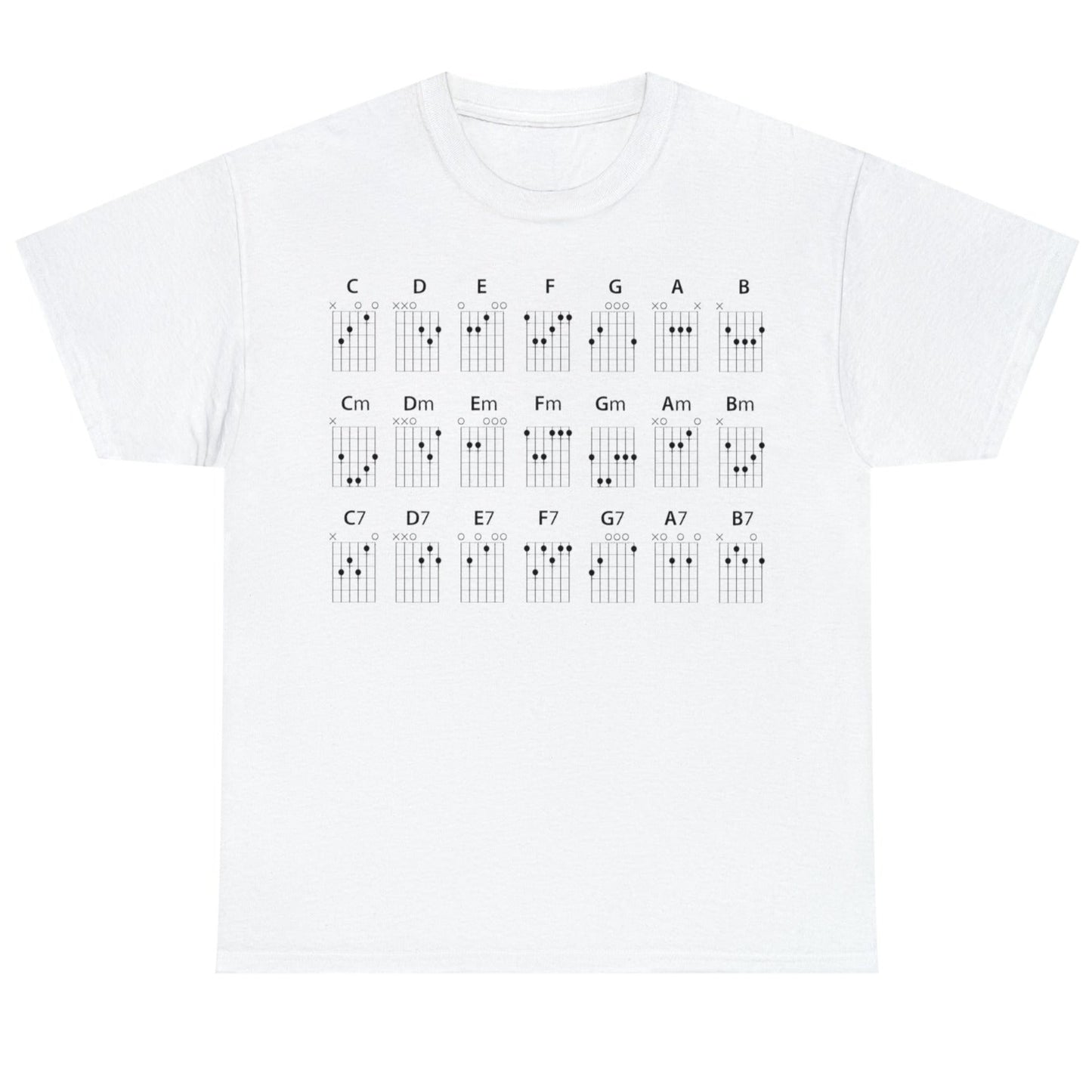 Guitar CHORDS T-shirt mock up