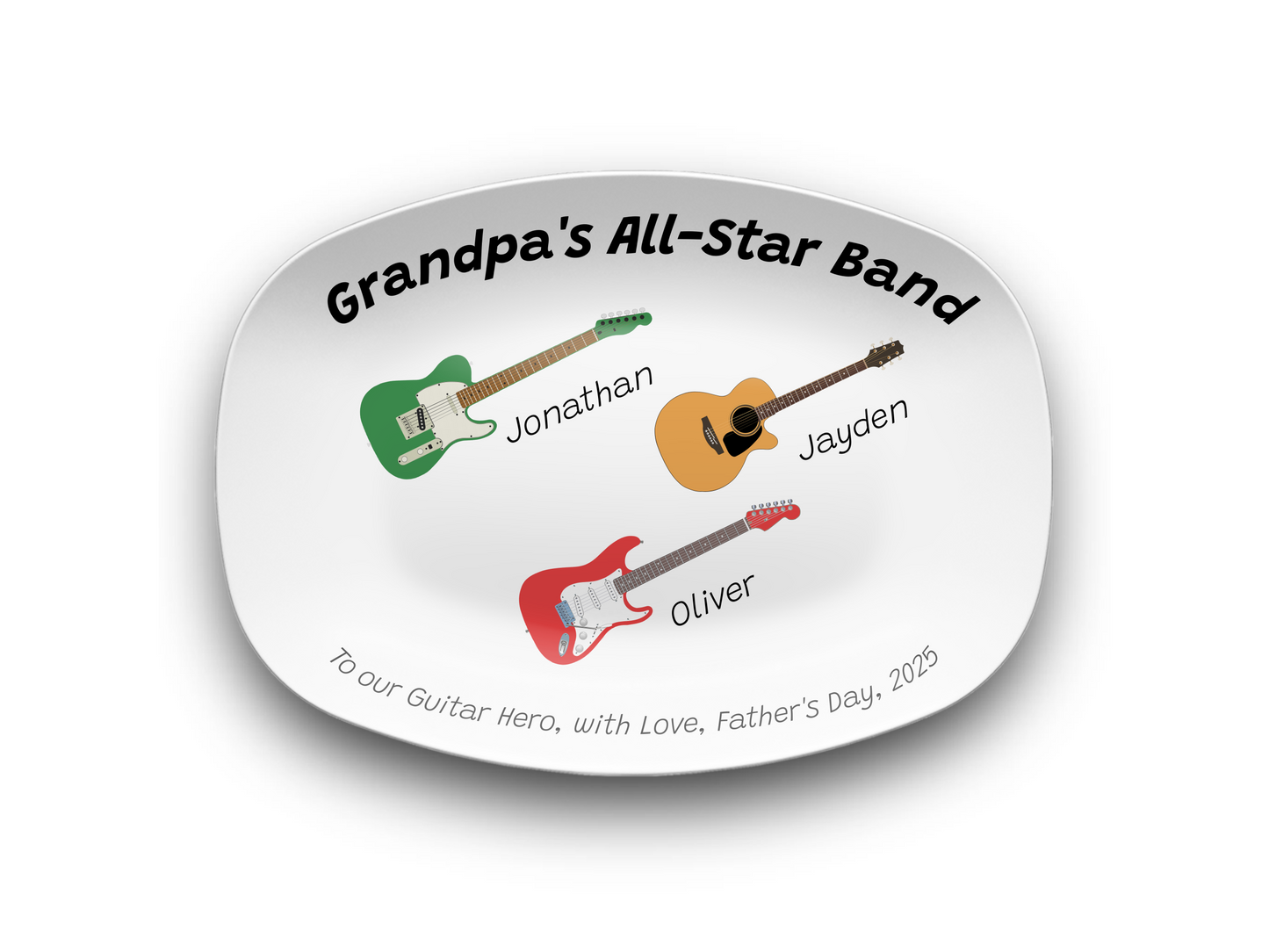 Custom Grilling Plate Personalized mock up