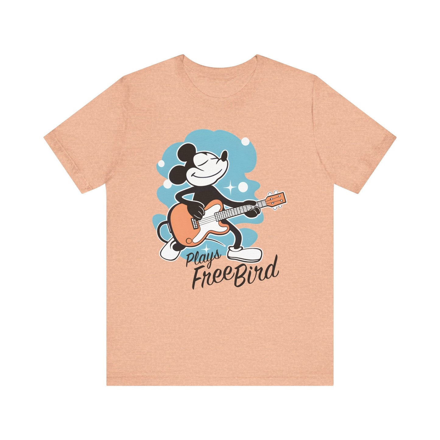 Mickey Plays Free Bird T-Shirt mock up