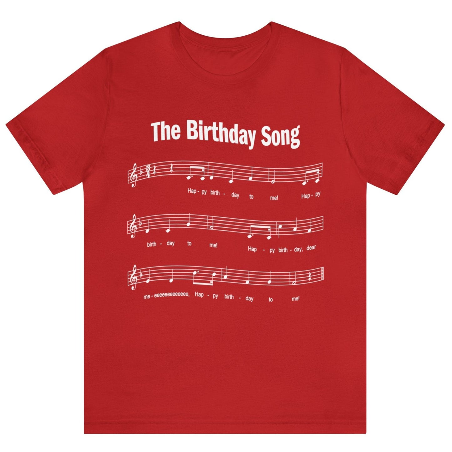 30th Birthday Gift T-shirt, Birthday Song THREE OH! 2-sided, Unisex Be
