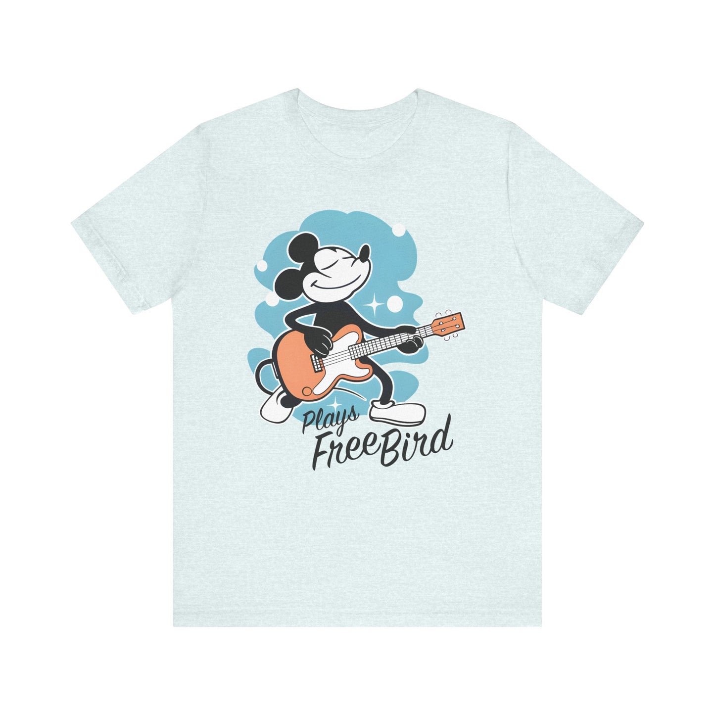 Mickey Plays Free Bird T-Shirt mock up