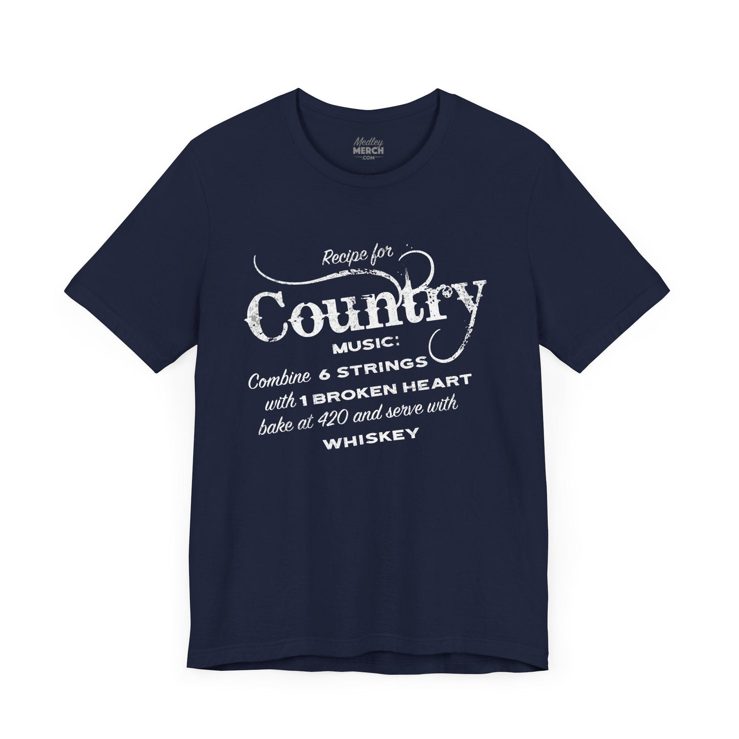 Country Music T-Shirt mockup in black