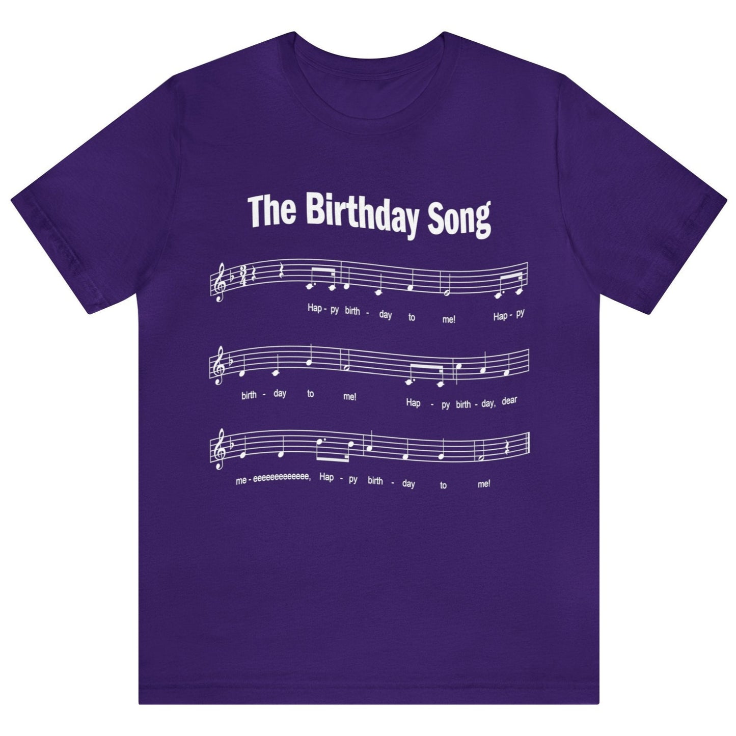 Happy Birthday T-shirt, Happy Birthday to Me Song, Unisex Bella+Canvas