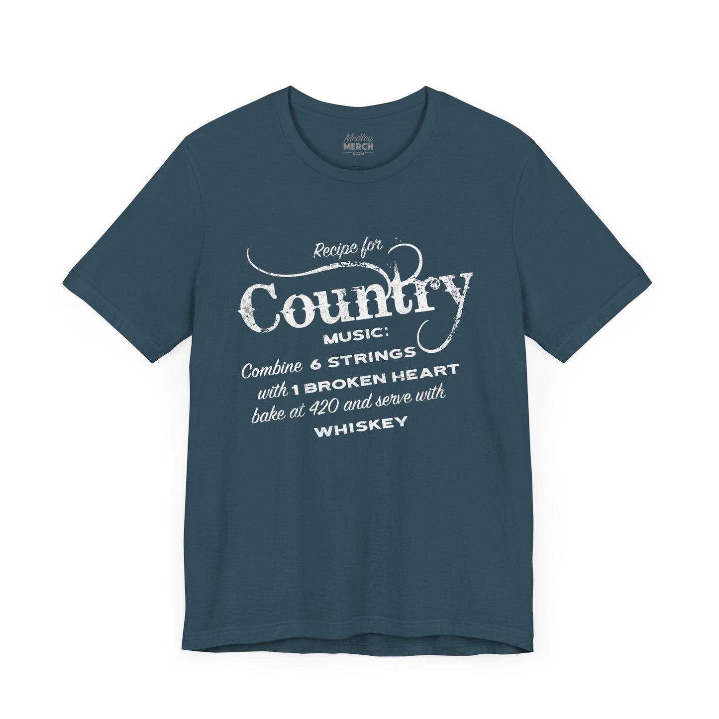 Country Music T-Shirt mockup in teal