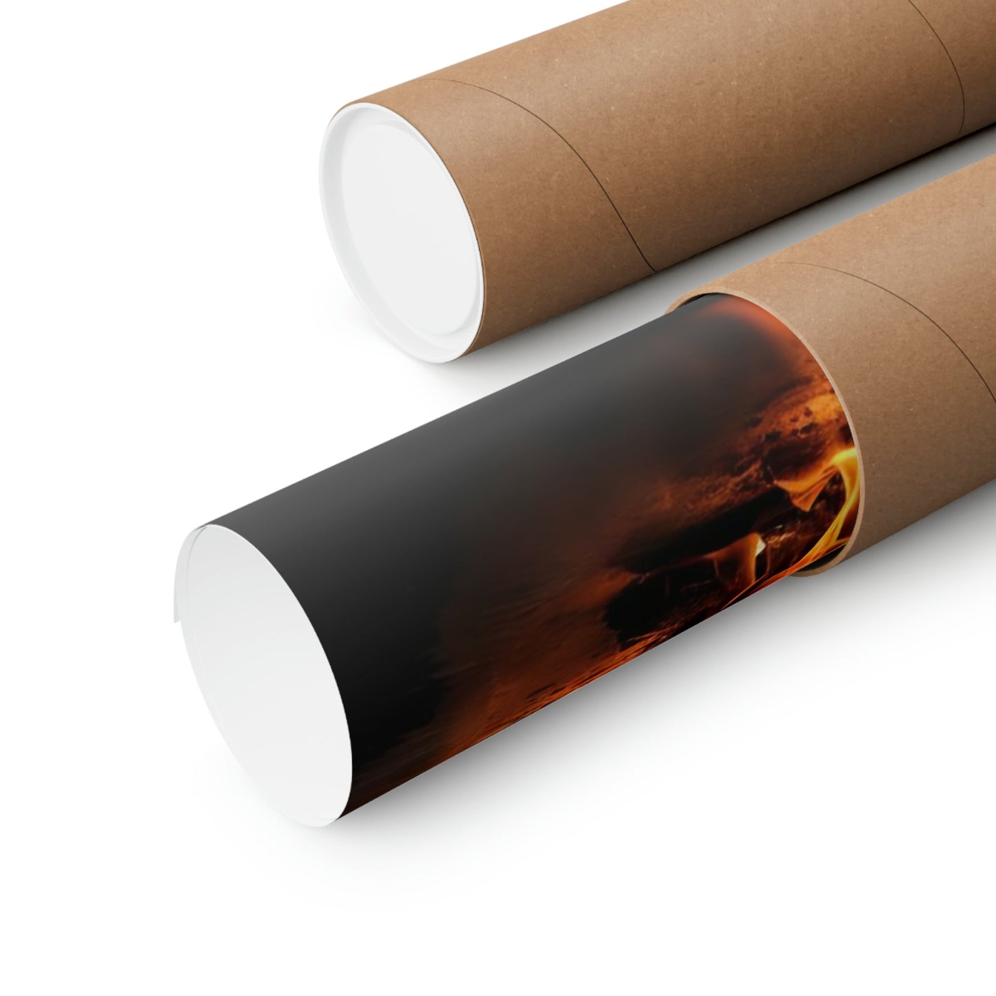 Burning SUNBURST Guitar Poster packaging